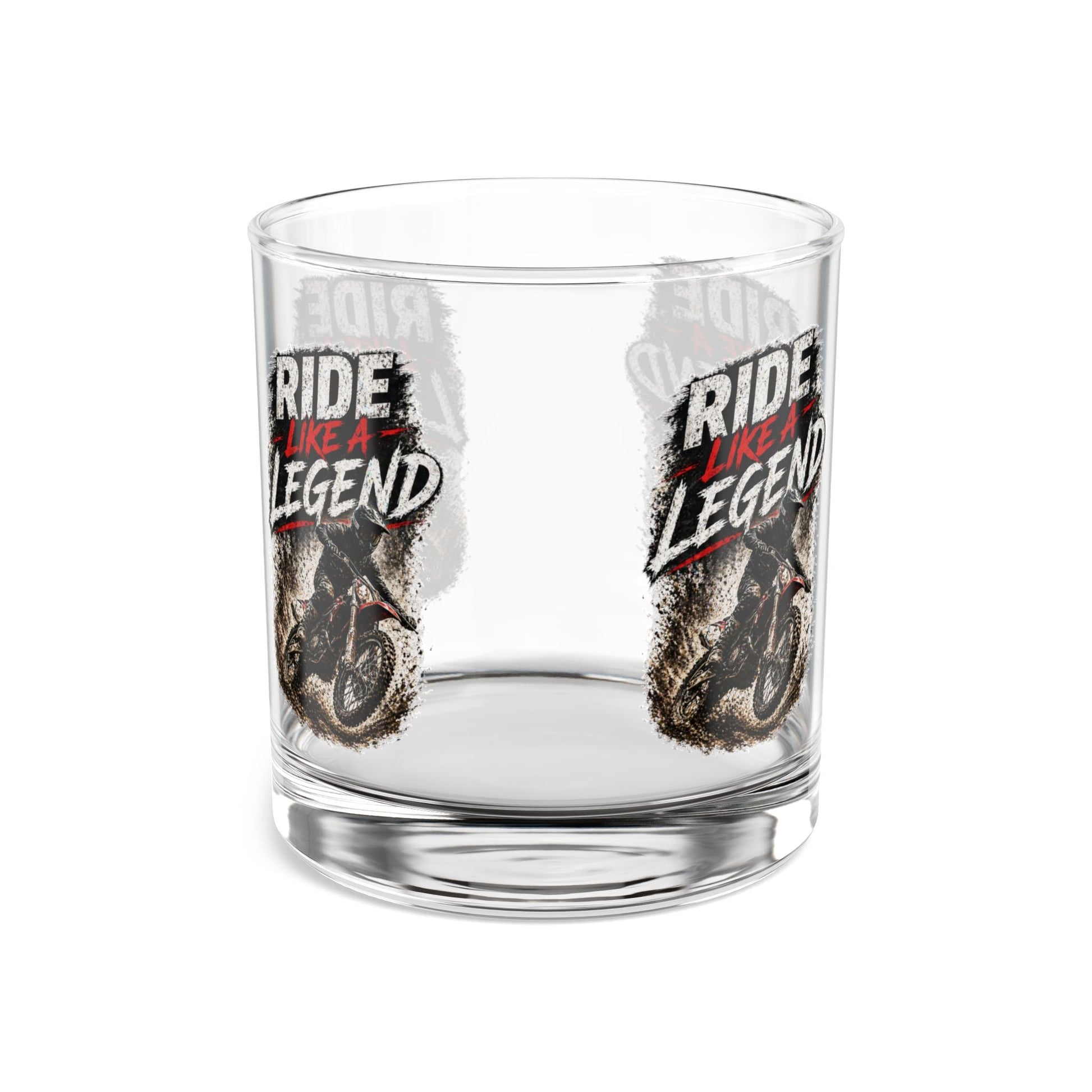 Ride Like a Legend Motocross Whiskey Glass, 10oz - SJM Print Store