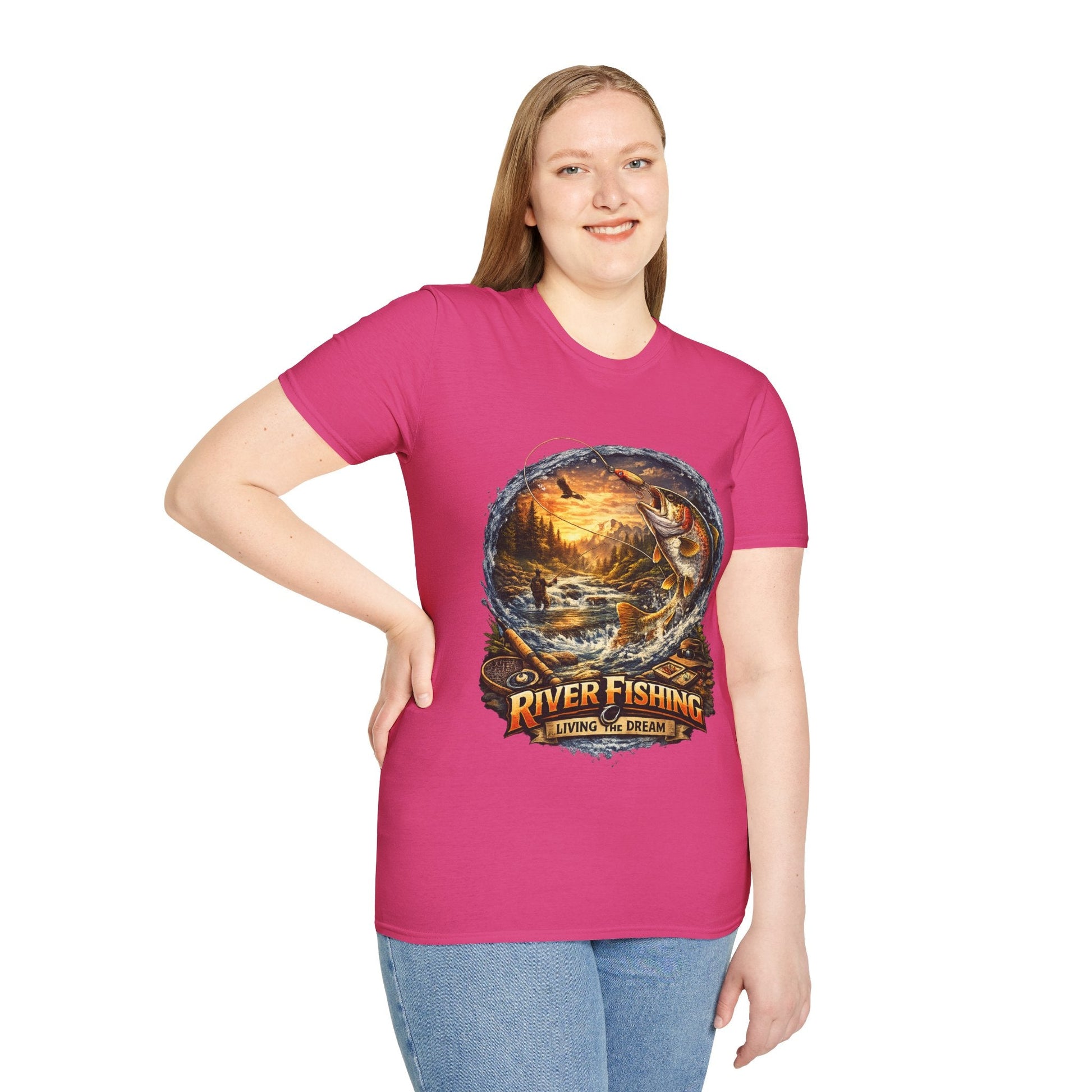 River Fishing "Living the Dream" T-Shirt - SJM Print Store