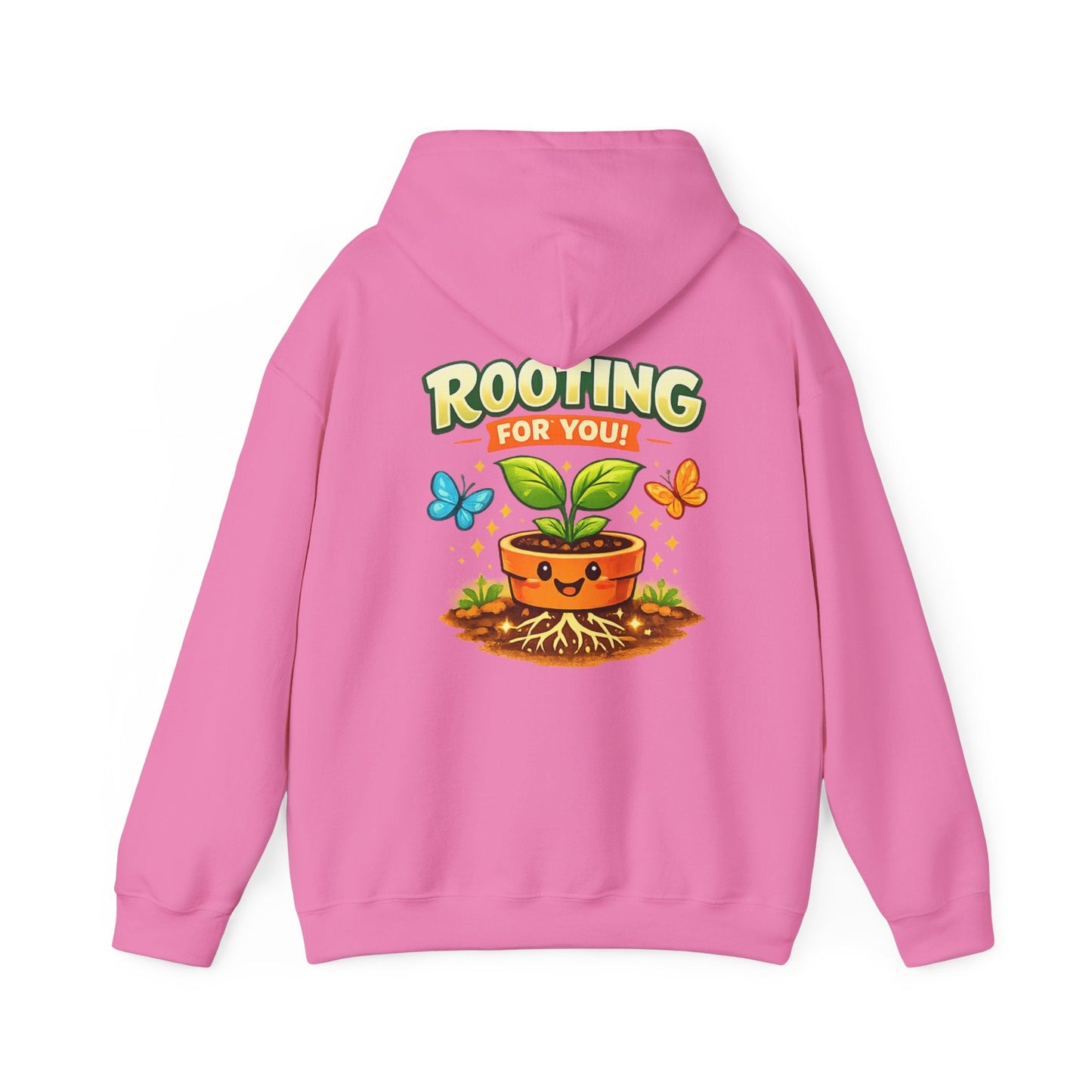 Rooting For You Cute Plant Pun Hoodie - SJM Print Store