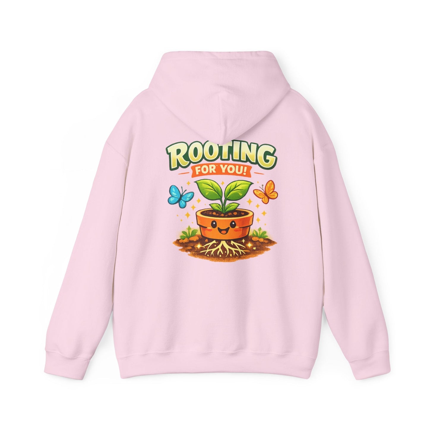 Rooting For You Cute Plant Pun Hoodie - SJM Print Store