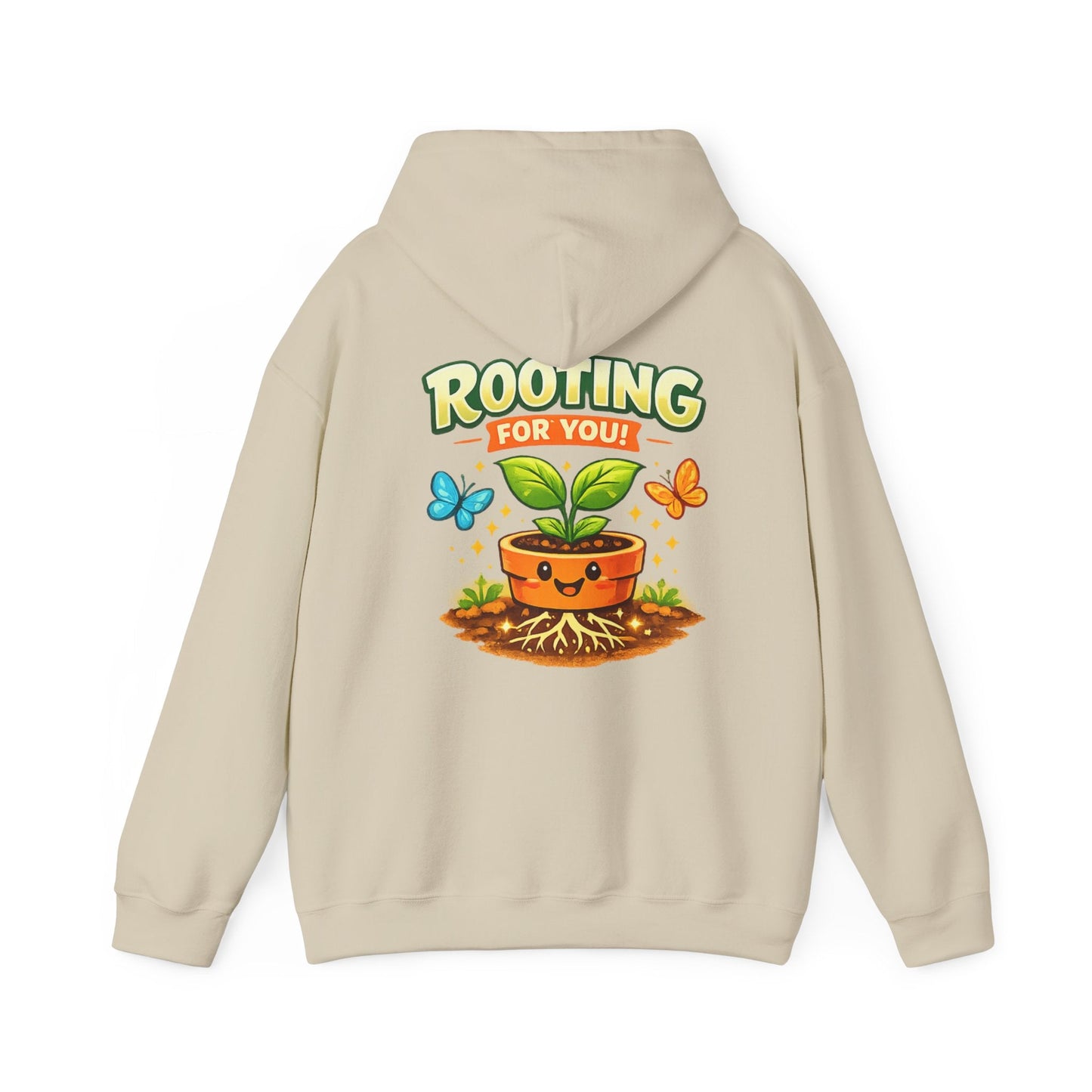 Rooting For You Cute Plant Pun Hoodie - SJM Print Store