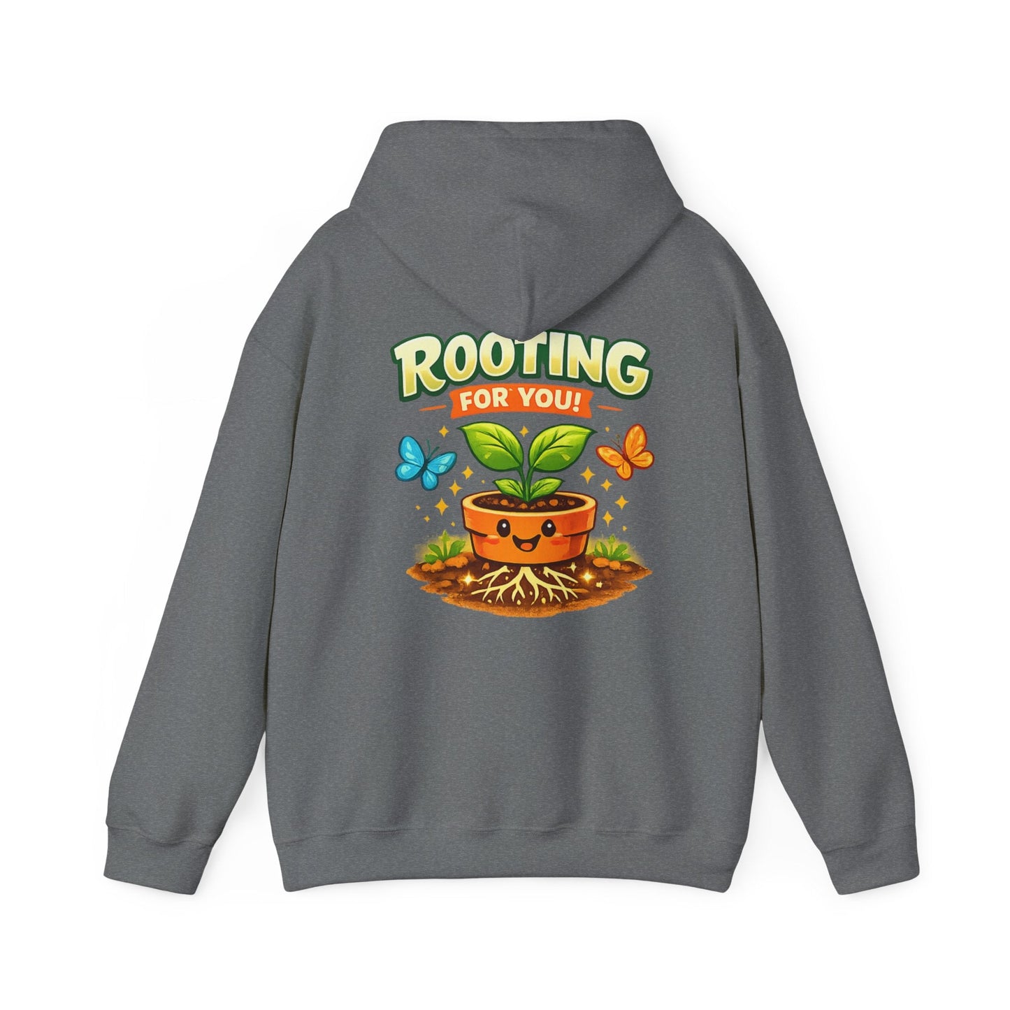 Rooting For You Cute Plant Pun Hoodie - SJM Print Store