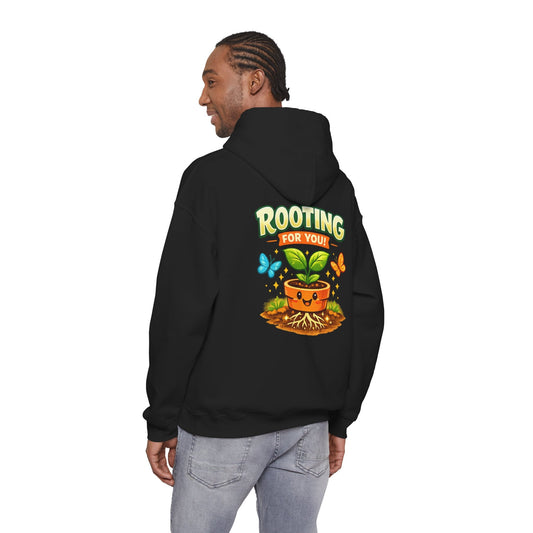 Rooting For You Cute Plant Pun Hoodie - SJM Print Store