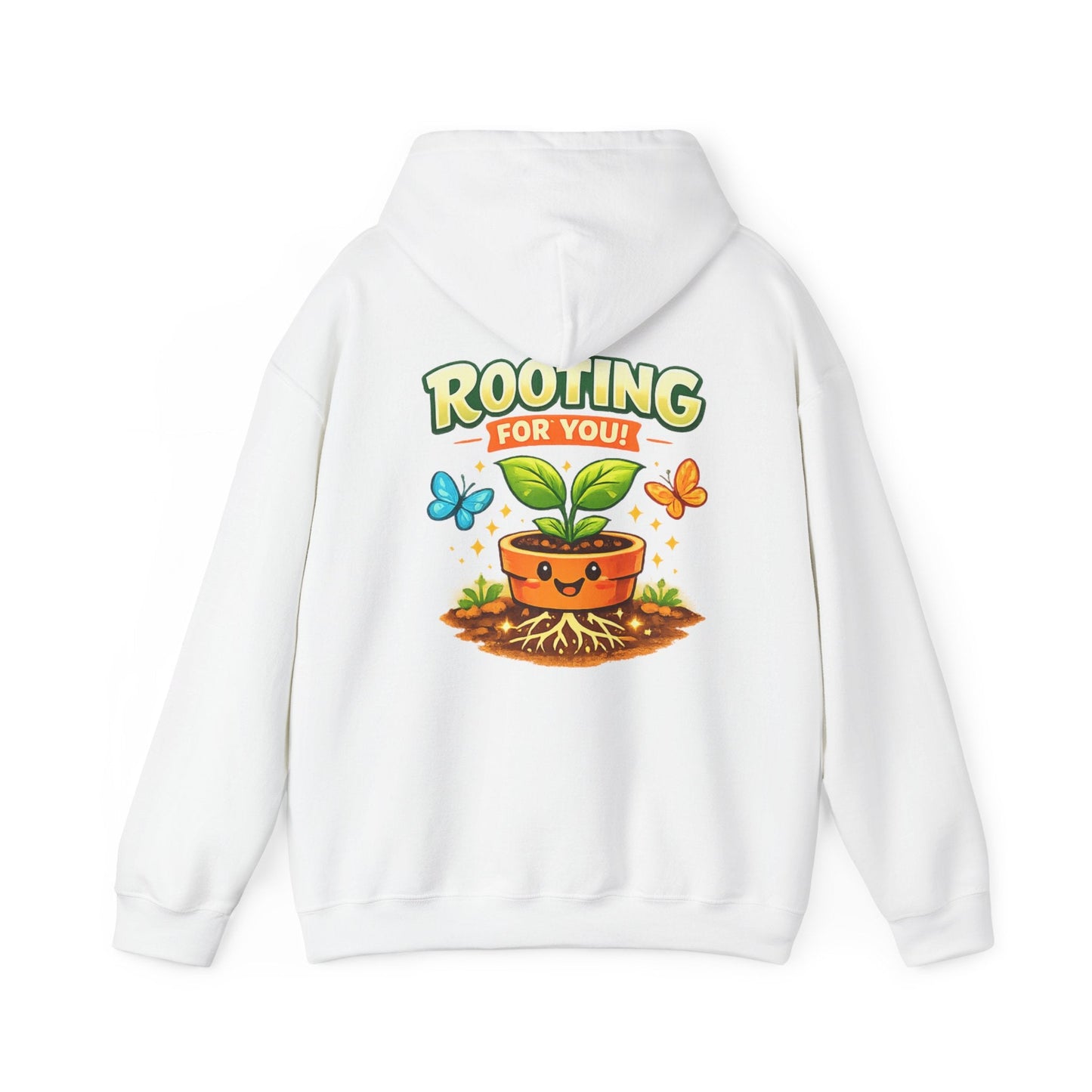 Rooting For You Cute Plant Pun Hoodie - SJM Print Store