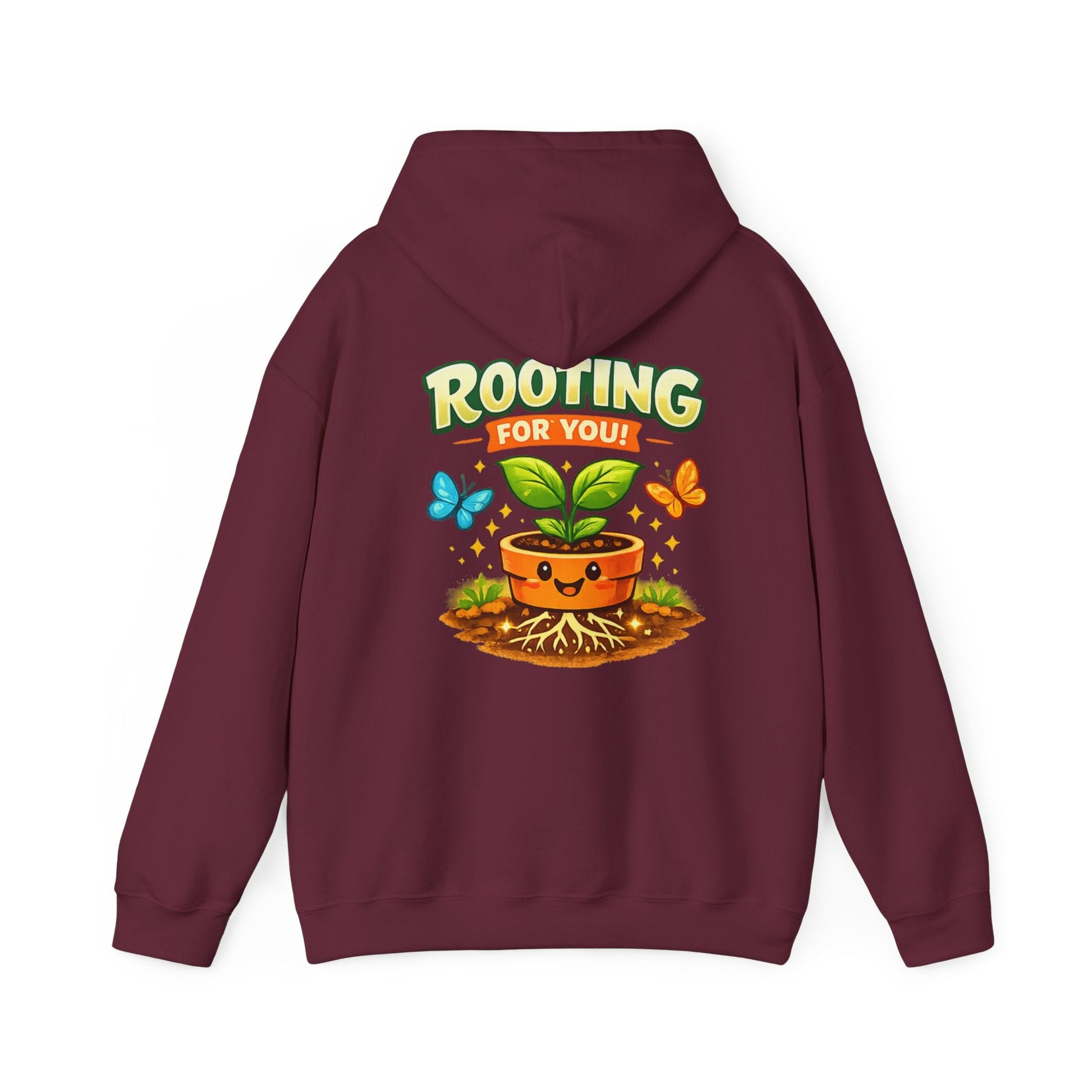 Rooting For You Cute Plant Pun Hoodie - SJM Print Store