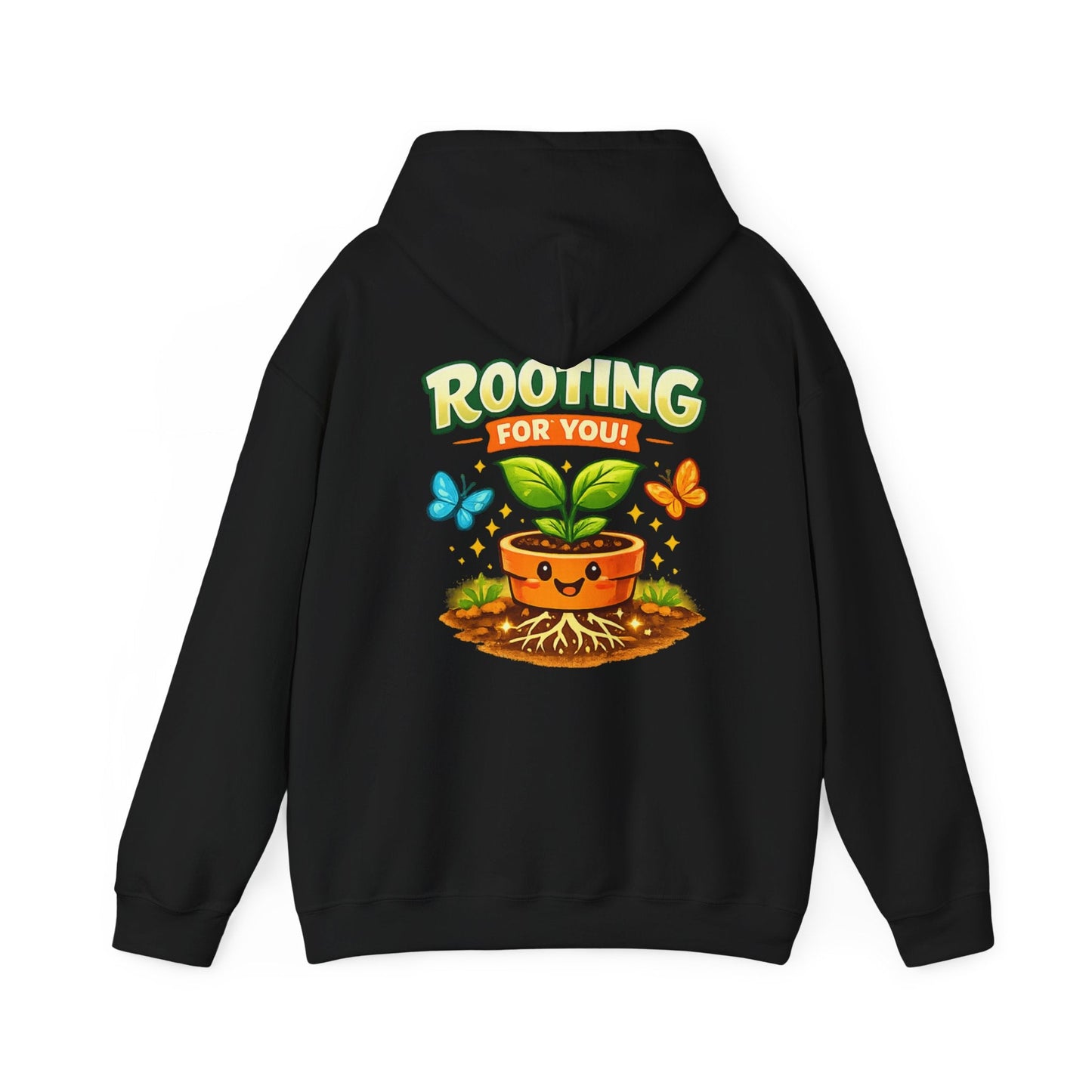 Rooting For You Cute Plant Pun Hoodie - SJM Print Store