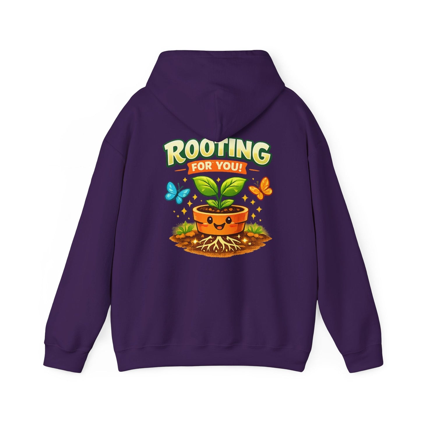 Rooting For You Cute Plant Pun Hoodie - SJM Print Store