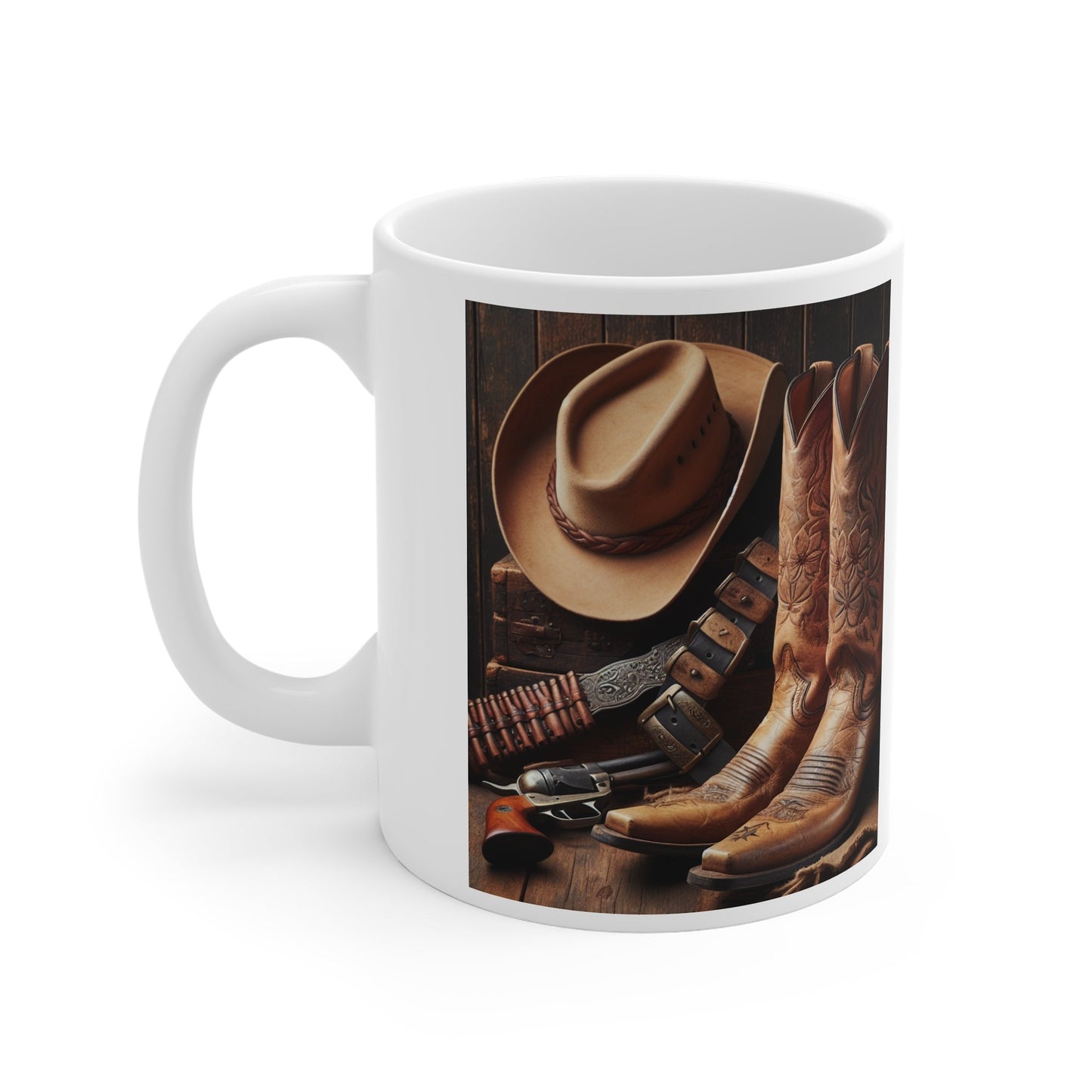 Rustic Cowboy Dreaming Coffee/Tea Mug | Western Vibe | Unique Gift for hot drinks Lovers, Home DÃ©cor, Country Kitchen, Birthday Gift, Rodeo - SJM Print Store