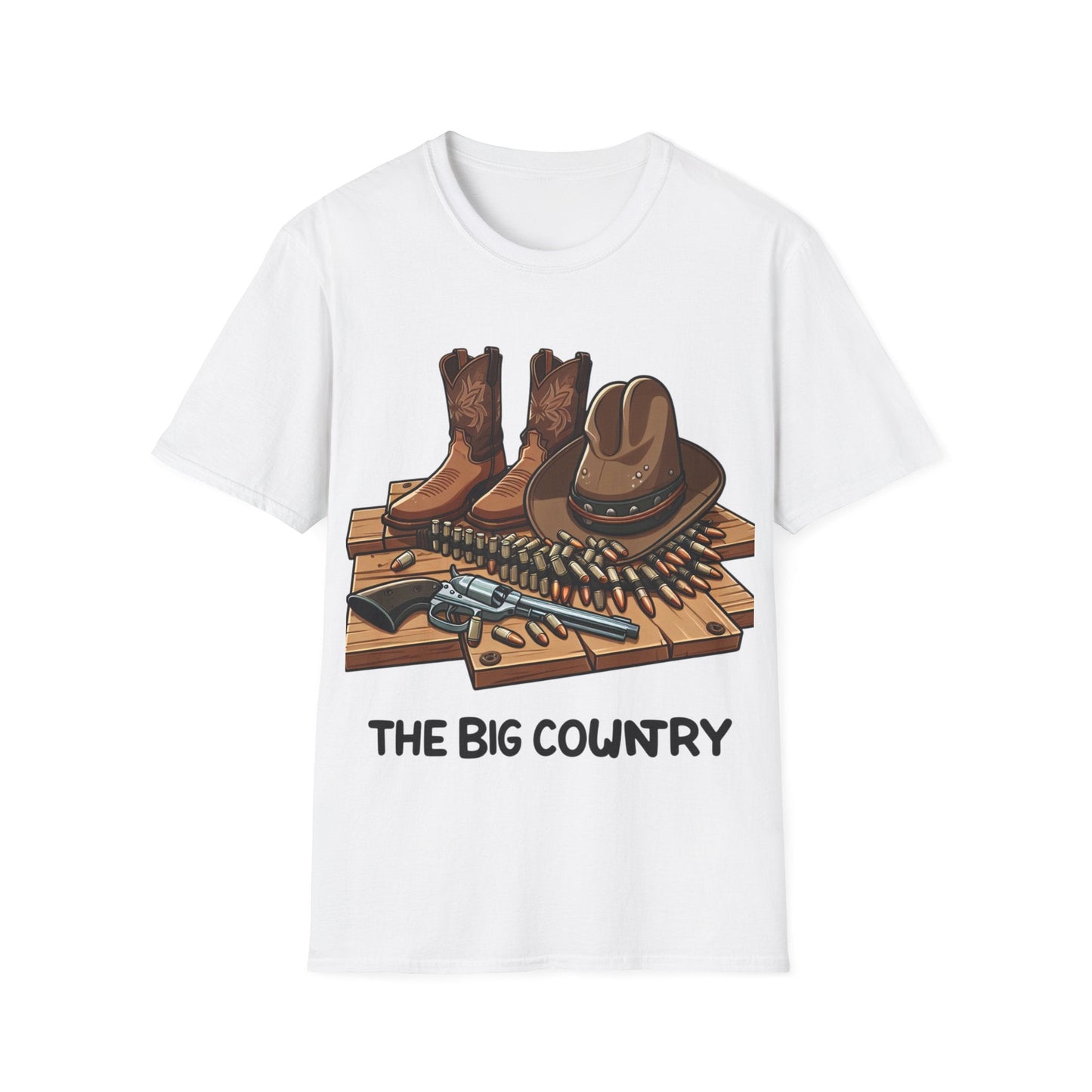 Rustic Cowboy T-Shirt, Western Apparel, Country Gifts, Outdoor Adventures, Rodeo Wear, Unisex Graphic Tee - SJM Print Store