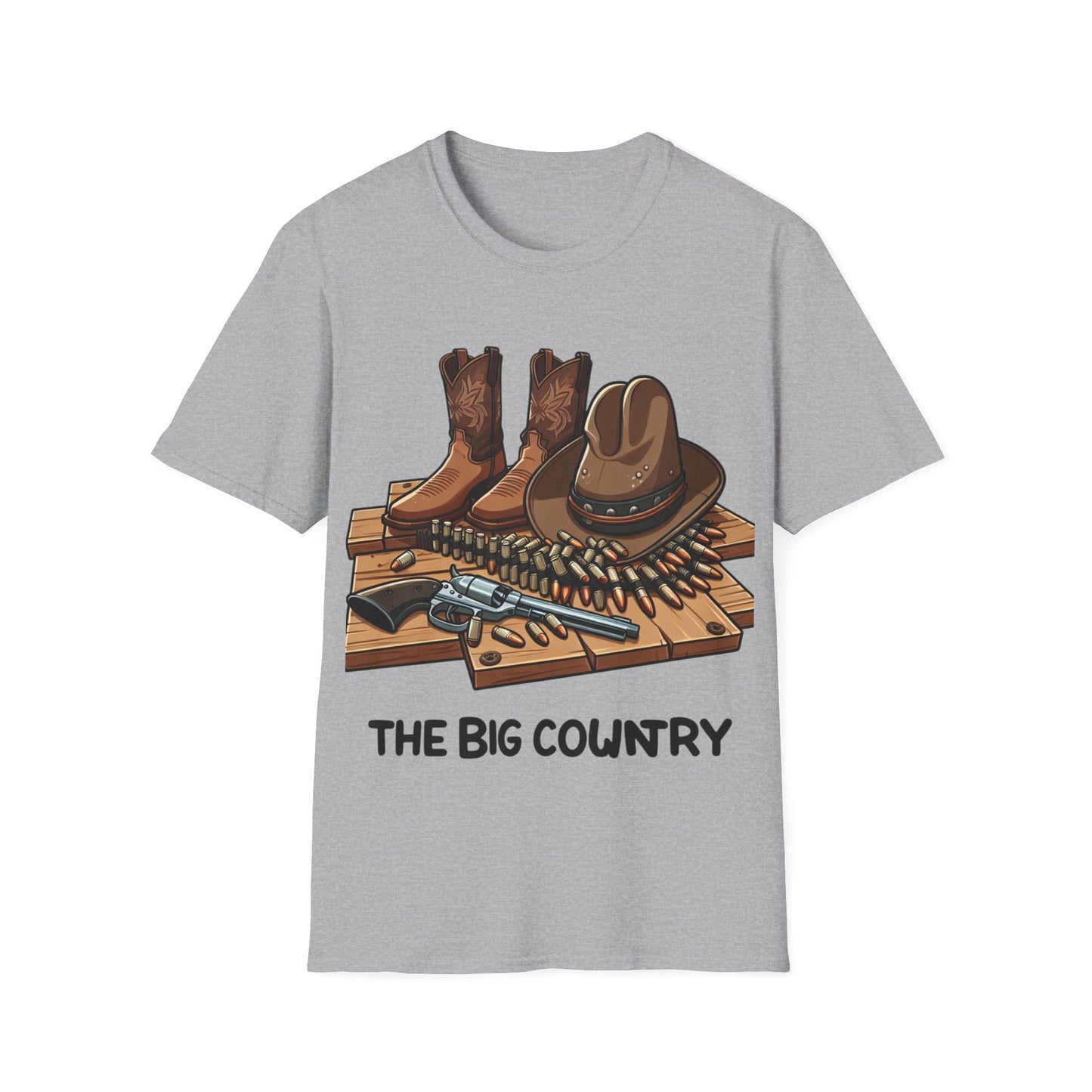 Rustic Cowboy T-Shirt, Western Apparel, Country Gifts, Outdoor Adventures, Rodeo Wear, Unisex Graphic Tee - SJM Print Store