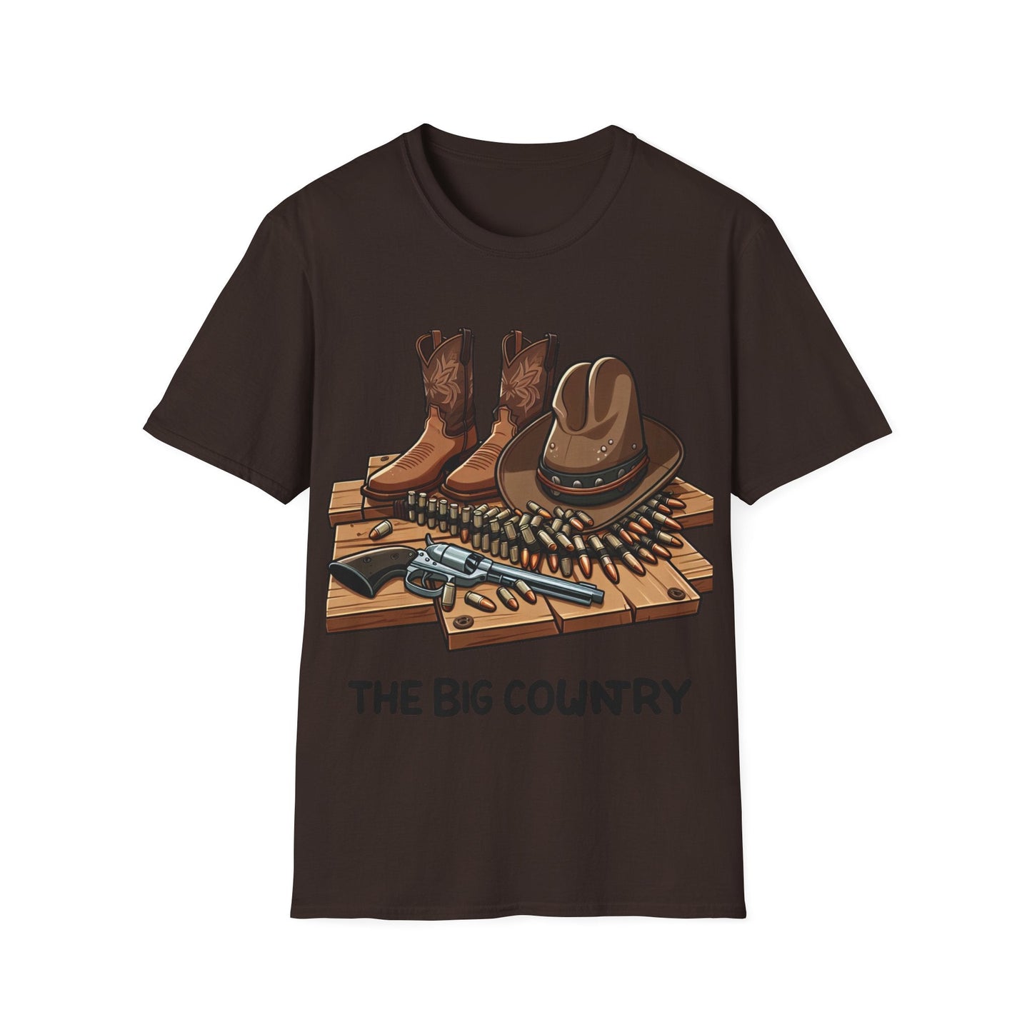 Rustic Cowboy T-Shirt, Western Apparel, Country Gifts, Outdoor Adventures, Rodeo Wear, Unisex Graphic Tee - SJM Print Store