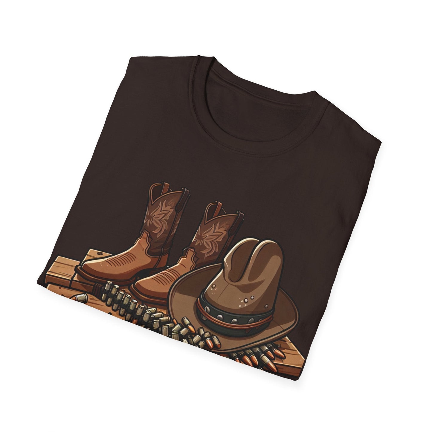 Rustic Cowboy T-Shirt, Western Apparel, Country Gifts, Outdoor Adventures, Rodeo Wear, Unisex Graphic Tee - SJM Print Store