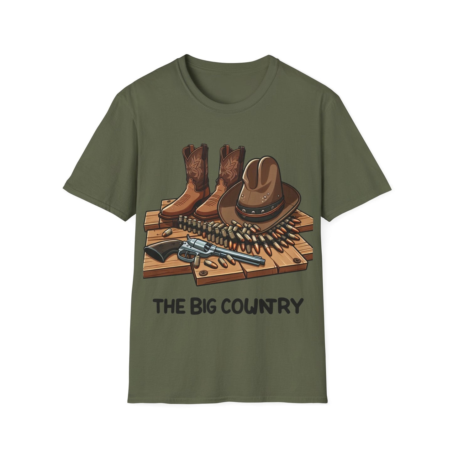 Rustic Cowboy T-Shirt, Western Apparel, Country Gifts, Outdoor Adventures, Rodeo Wear, Unisex Graphic Tee - SJM Print Store