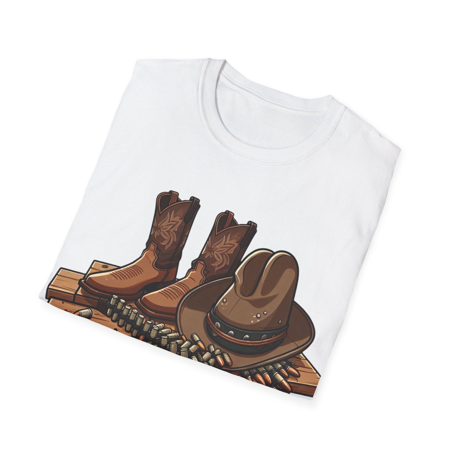 Rustic Cowboy T-Shirt, Western Apparel, Country Gifts, Outdoor Adventures, Rodeo Wear, Unisex Graphic Tee - SJM Print Store