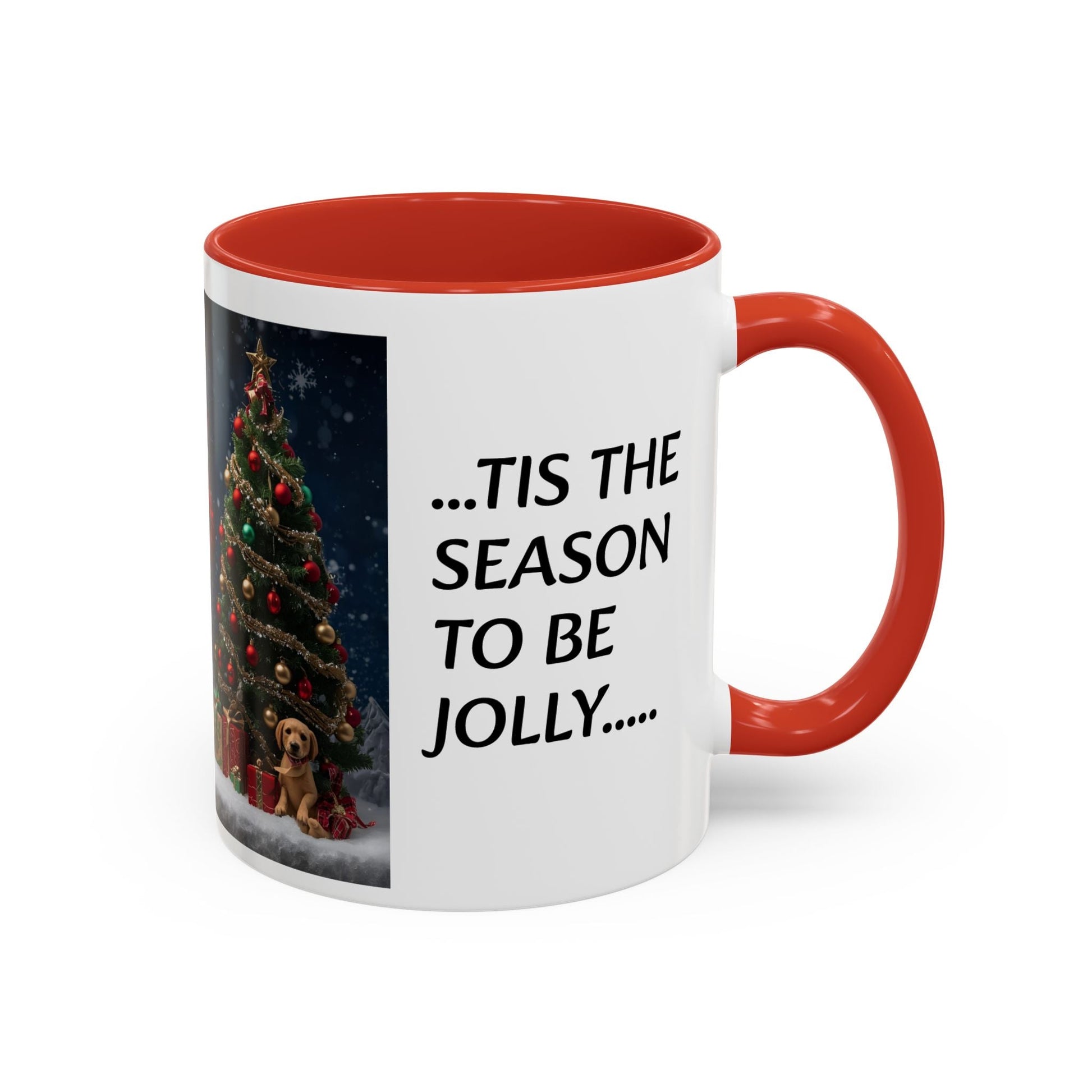 Santa Christmas Mug - Tis the Season to be Jolly - Holiday Gift, Festive Drinkware, Winter Wonderland, Hot Cocoa Cup, Seasonal Decor - SJM Print Store