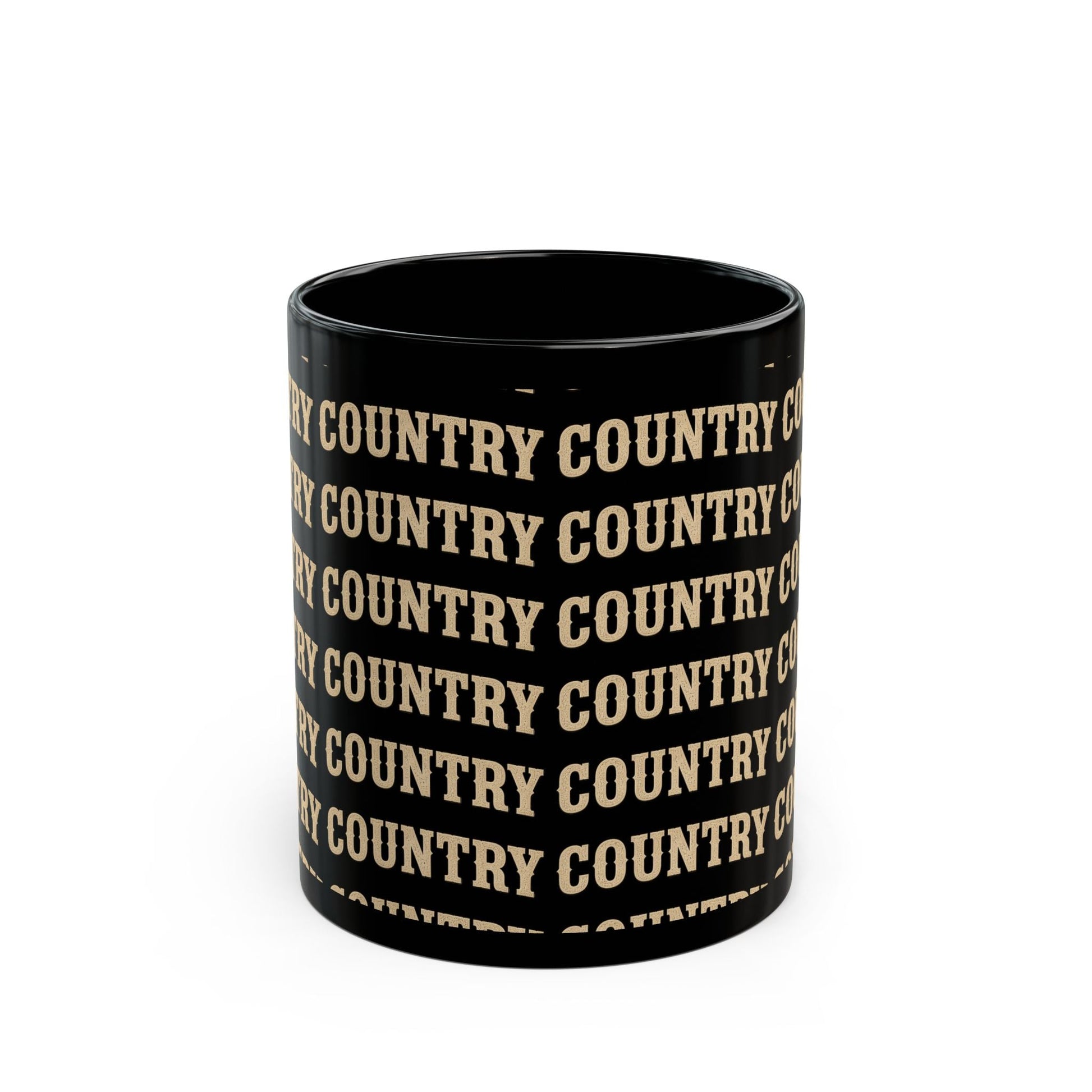 Simple Country Black Mug - SJM Print Store