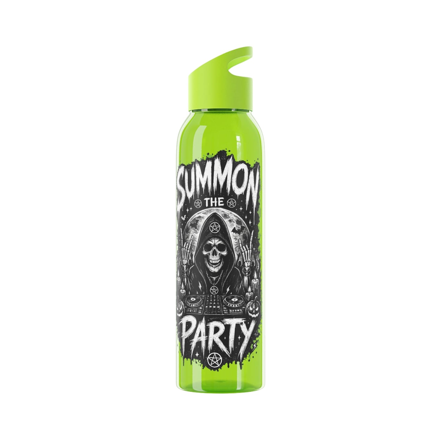 Skull & Decks Summon the Party Water Bottle - SJM Print Store