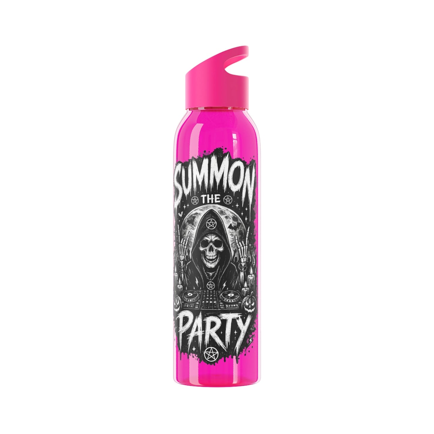 Skull & Decks Summon the Party Water Bottle - SJM Print Store