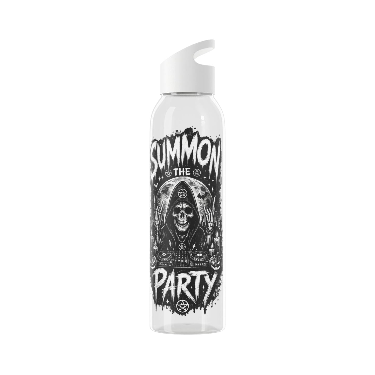Skull & Decks Summon the Party Water Bottle - SJM Print Store