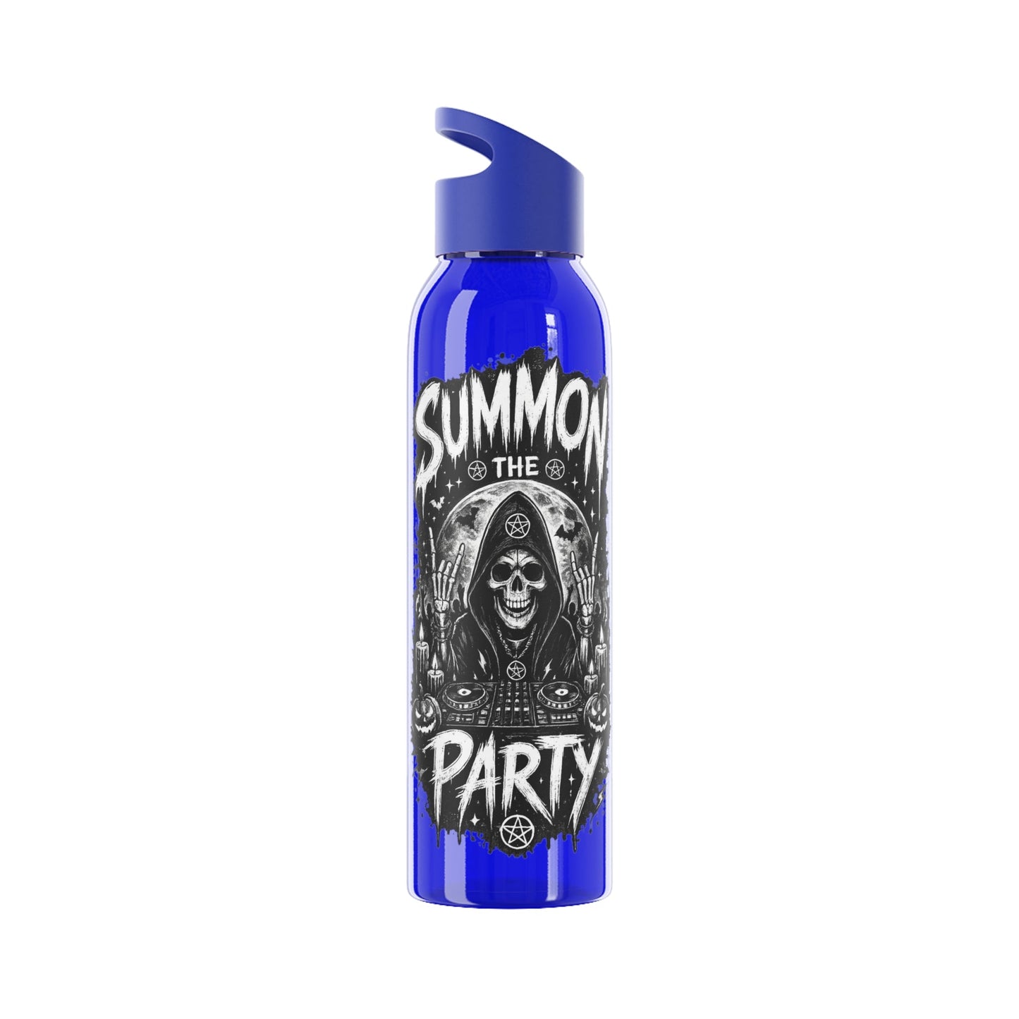 Skull & Decks Summon the Party Water Bottle - SJM Print Store