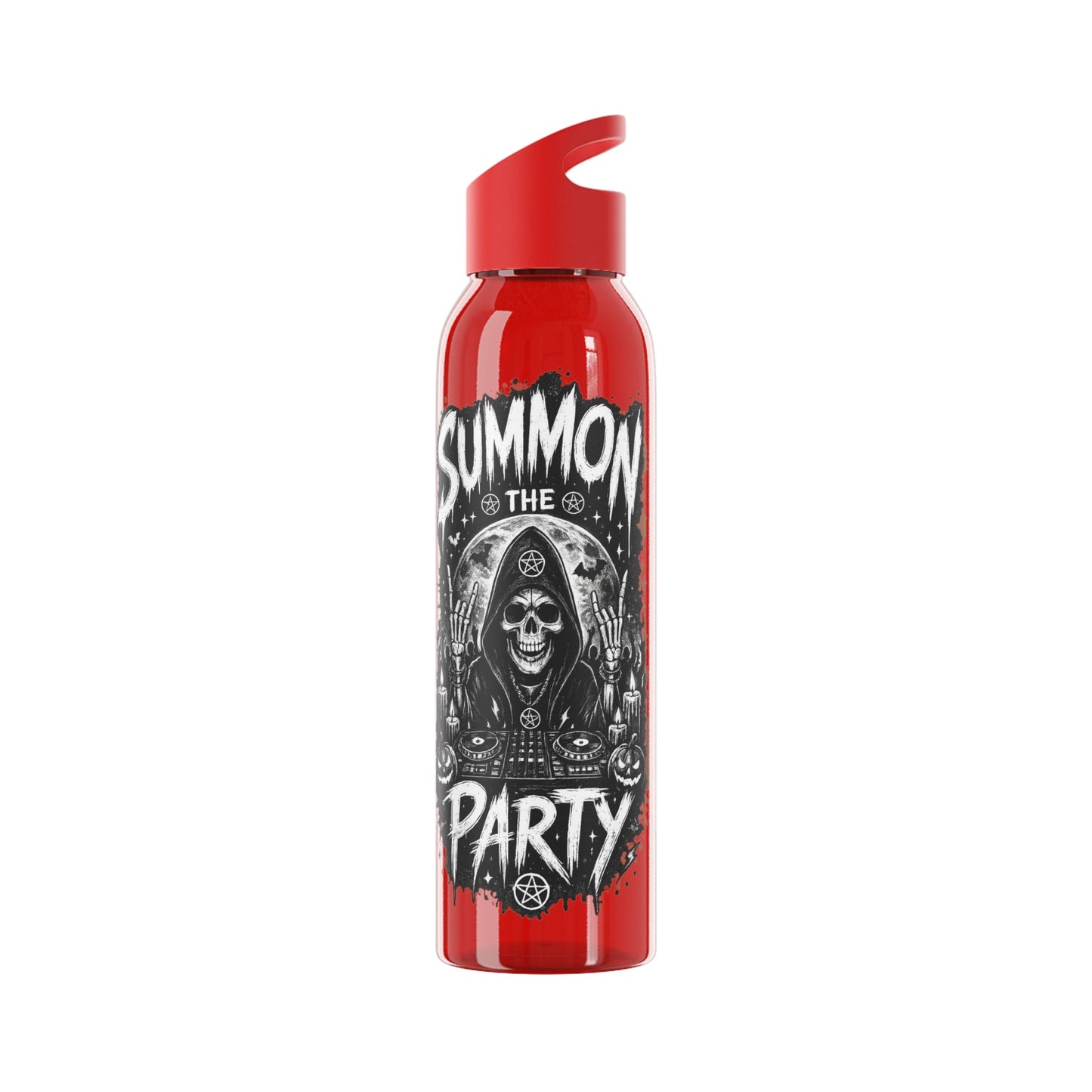 Skull & Decks Summon the Party Water Bottle - SJM Print Store