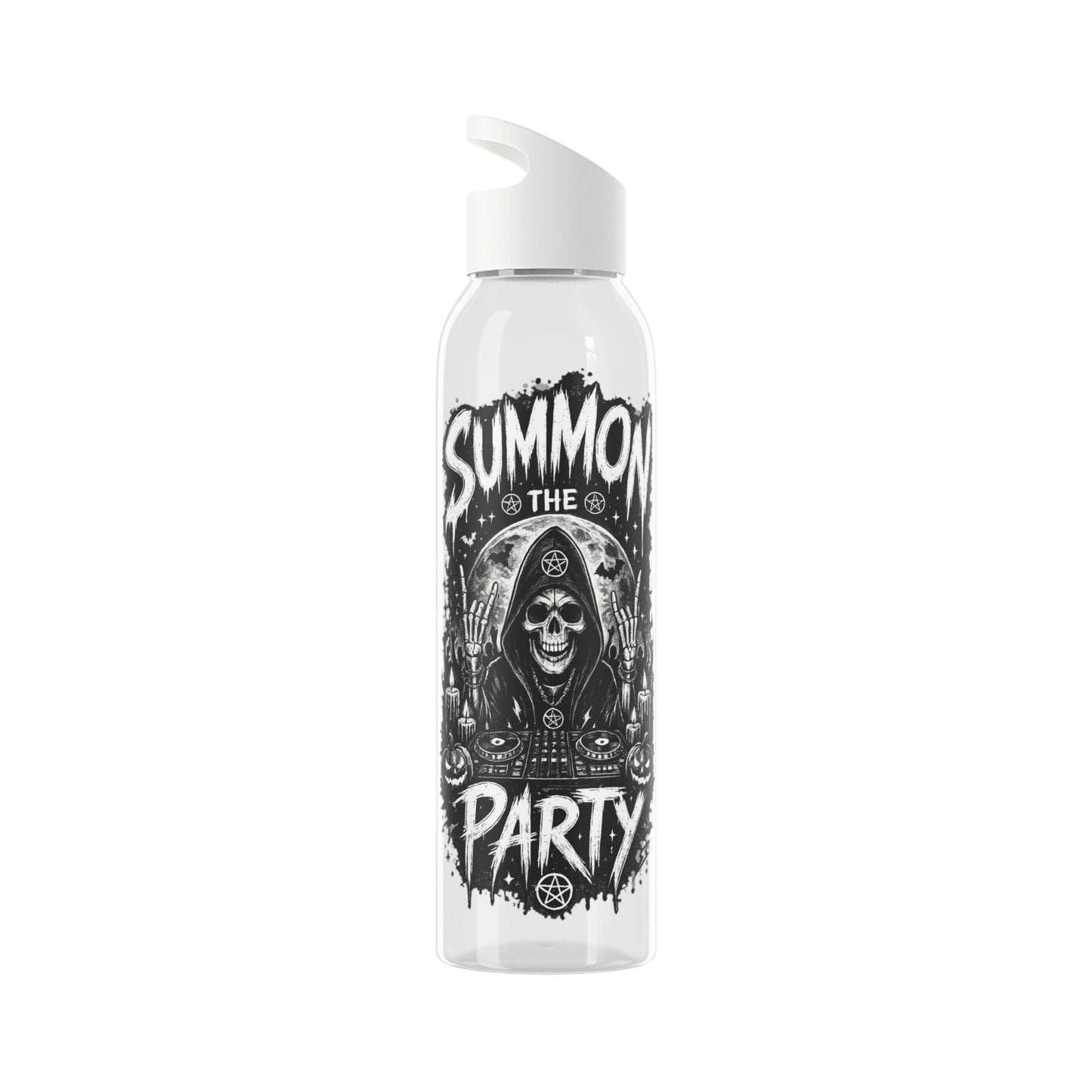 Skull & Decks Summon the Party Water Bottle - SJM Print Store