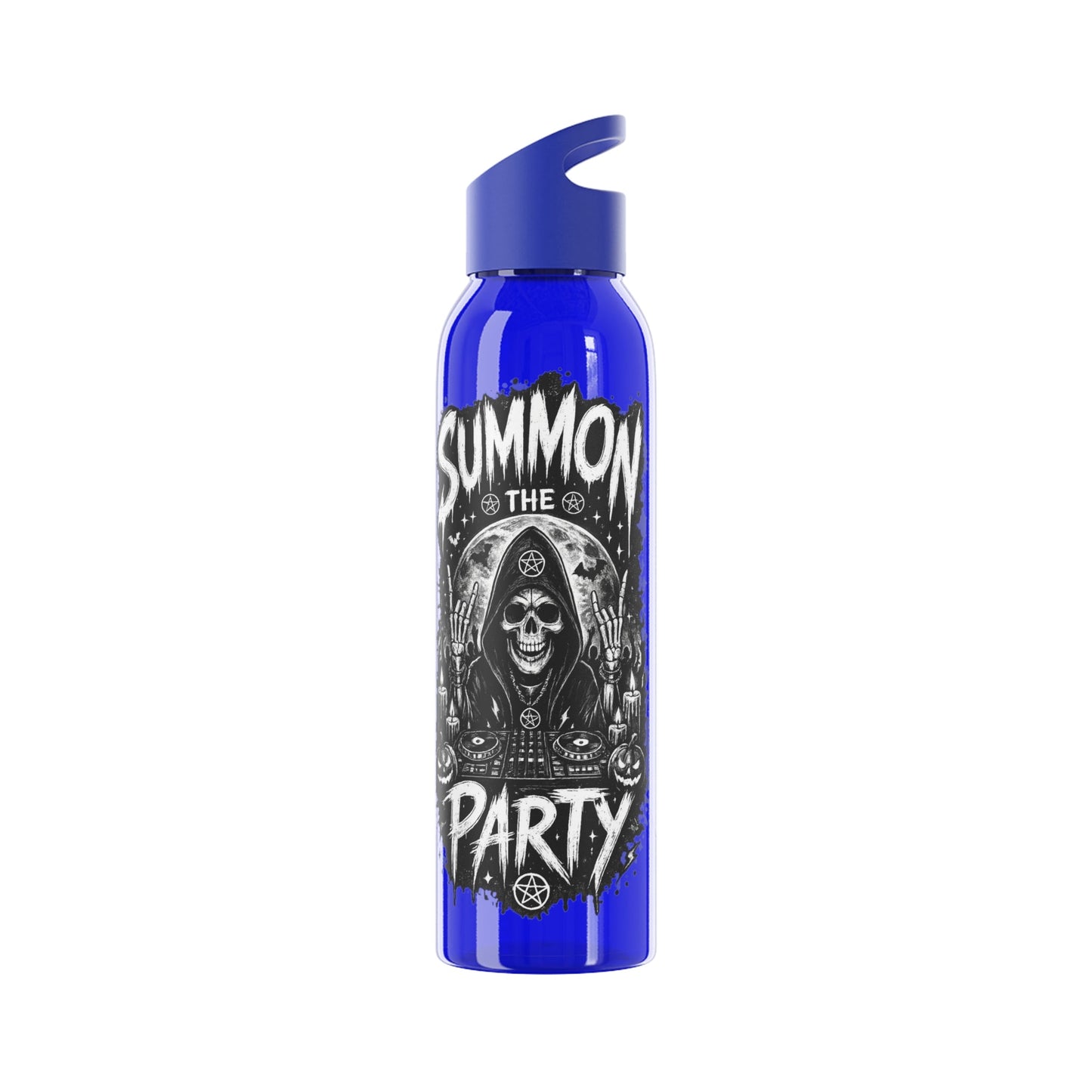 Skull & Decks Summon the Party Water Bottle - SJM Print Store