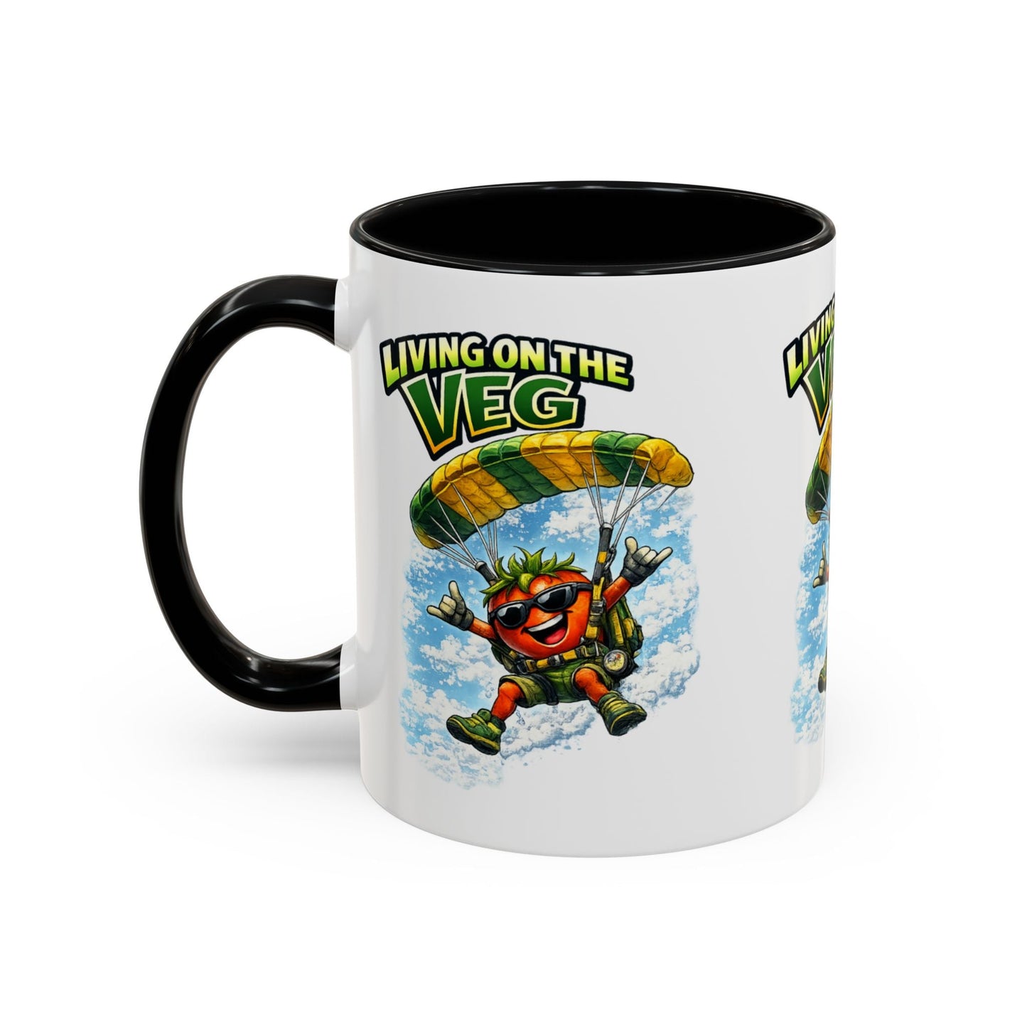 Sky Diving Tomato Mug - SJM Print Store