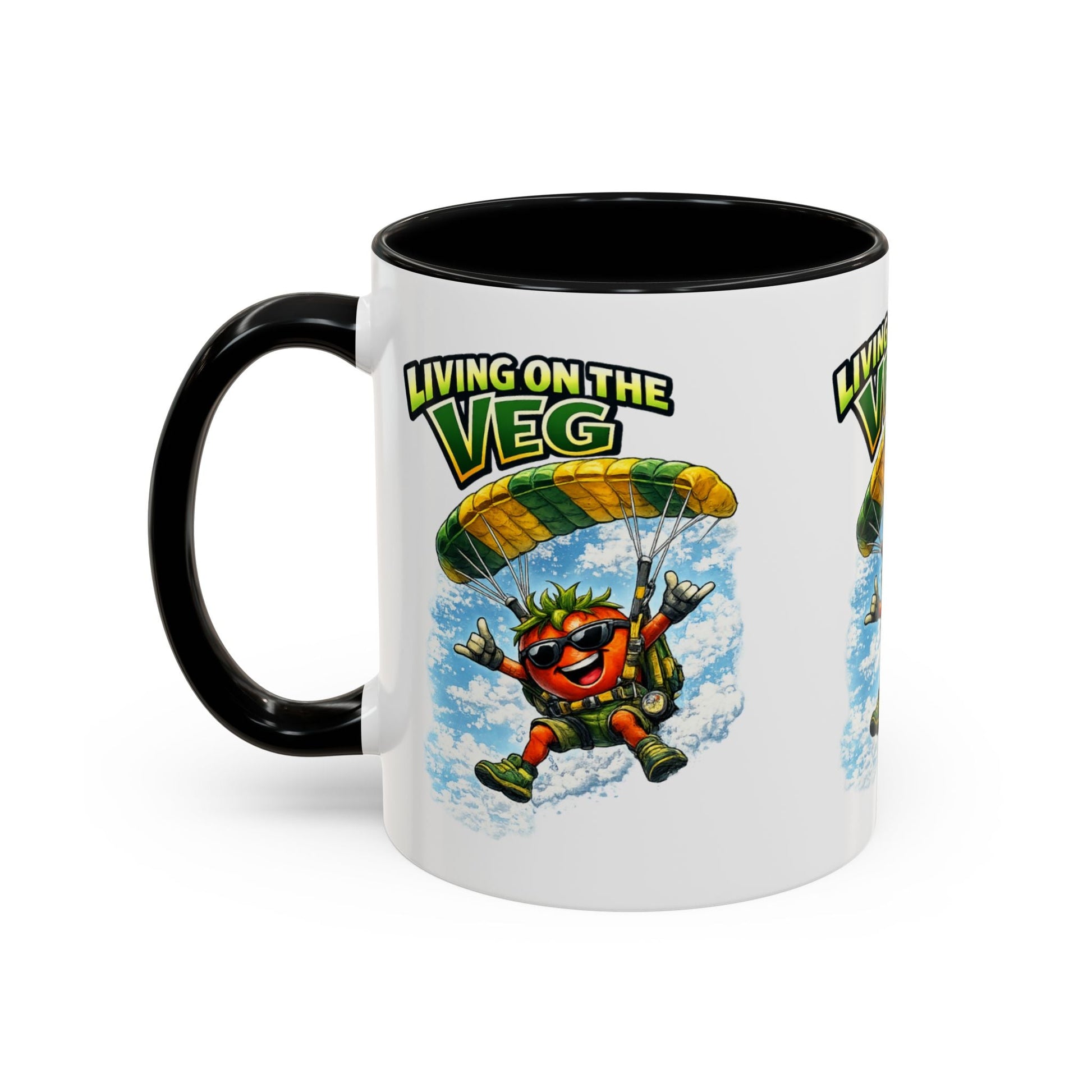 Sky Diving Tomato Mug - SJM Print Store