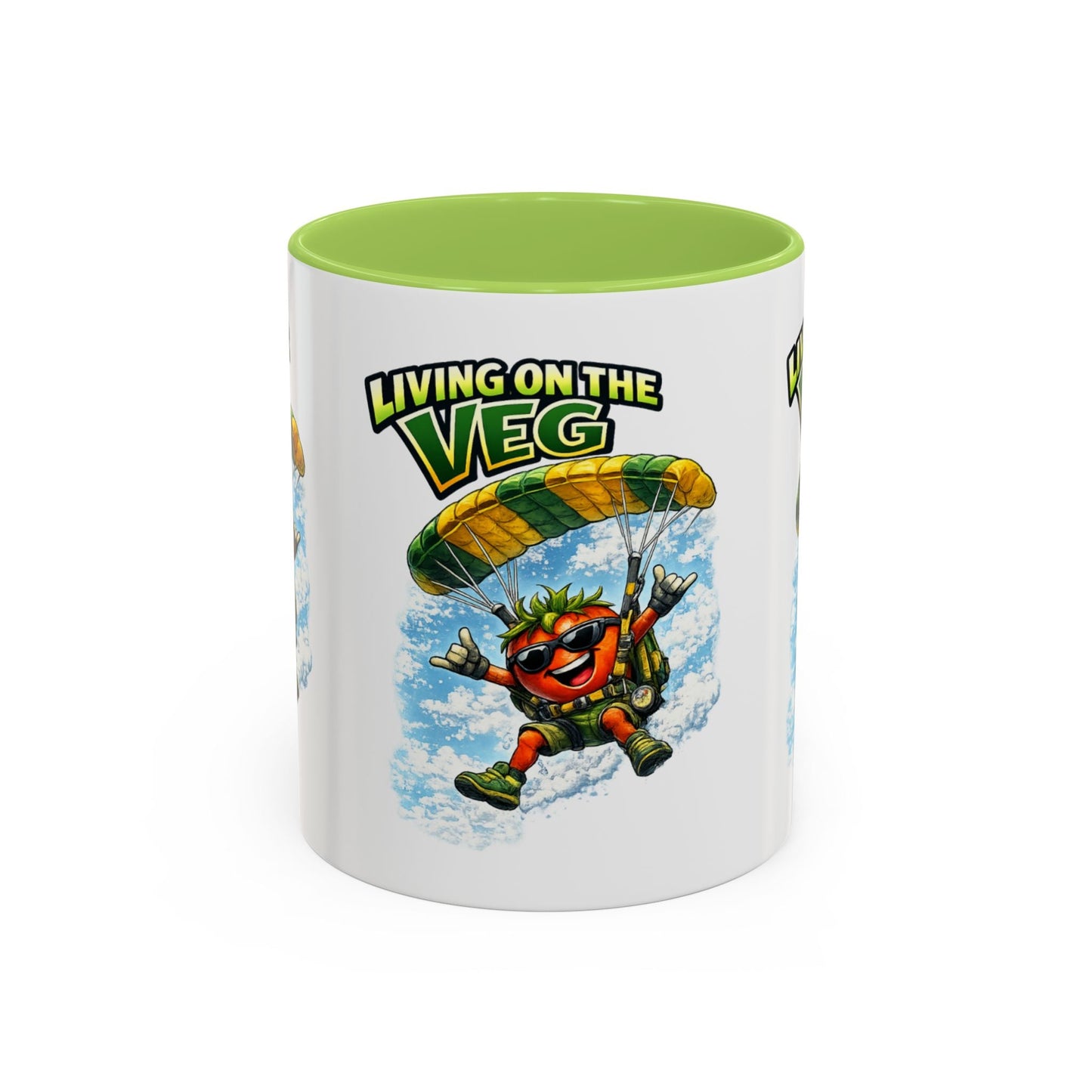 Sky Diving Tomato Mug - SJM Print Store