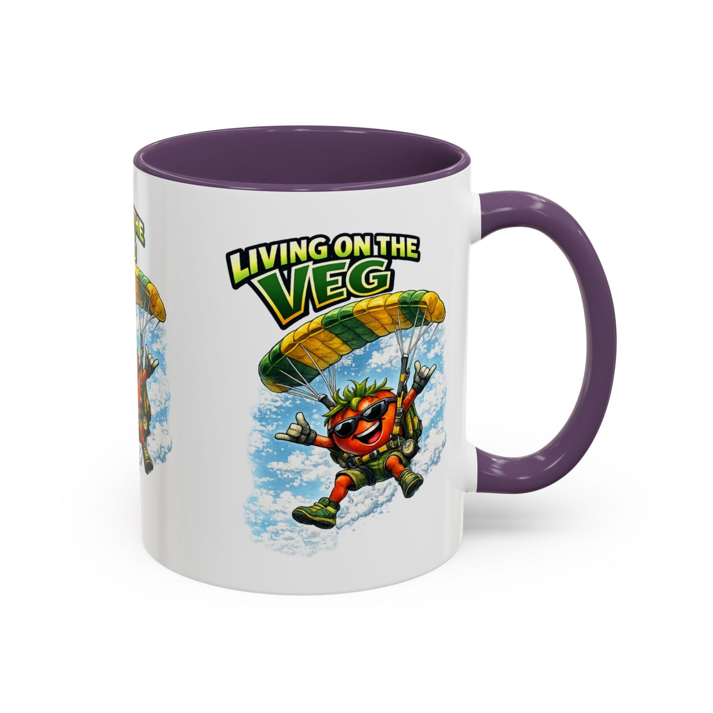 Sky Diving Tomato Mug - SJM Print Store