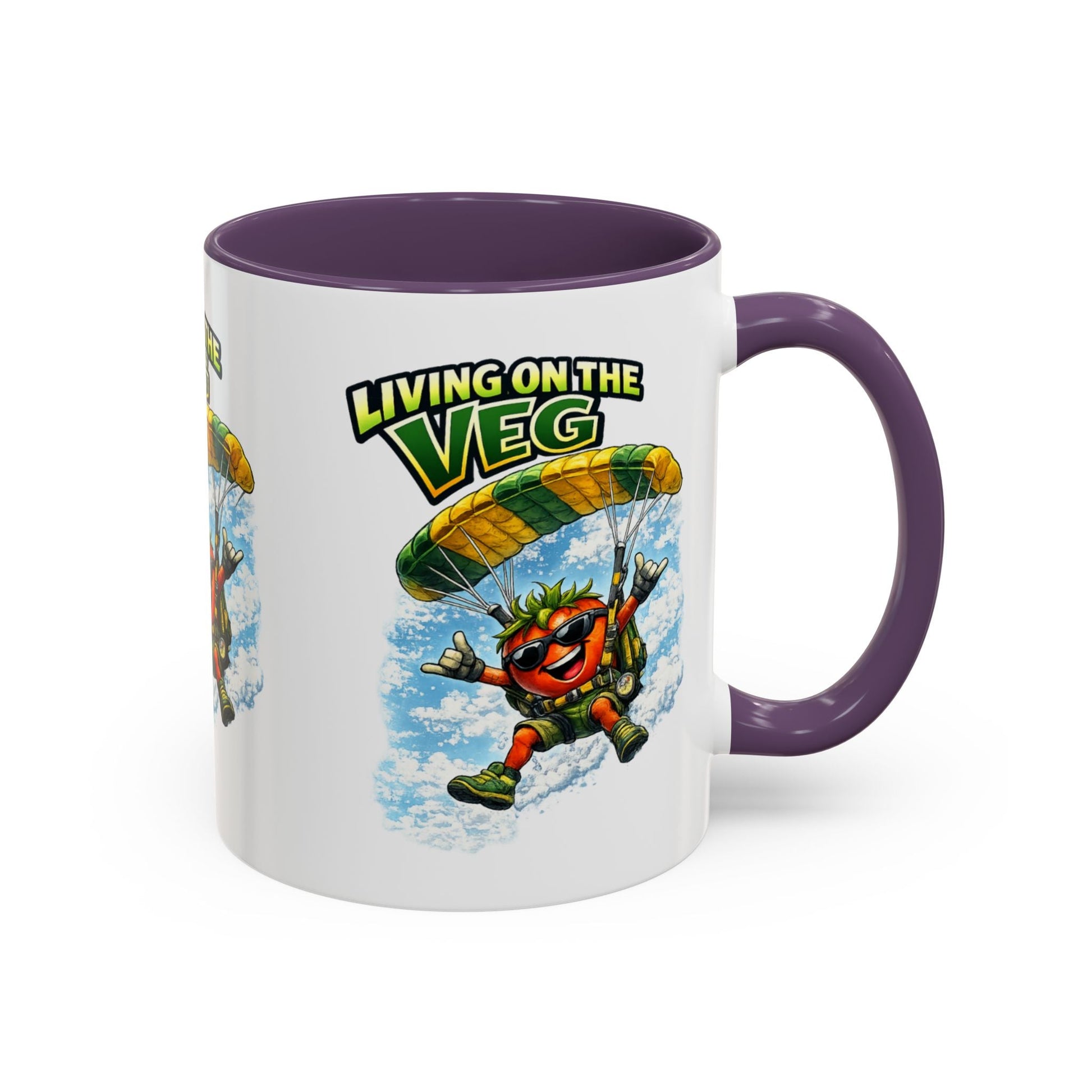 Sky Diving Tomato Mug - SJM Print Store