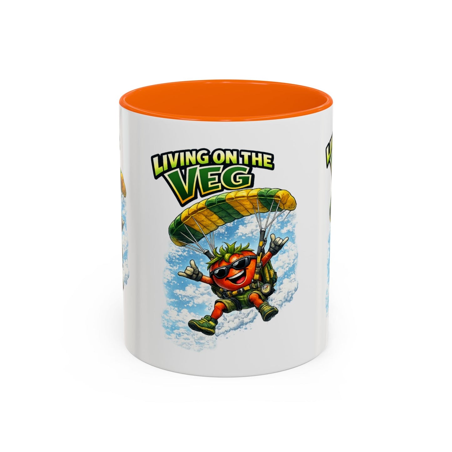 Sky Diving Tomato Mug - SJM Print Store