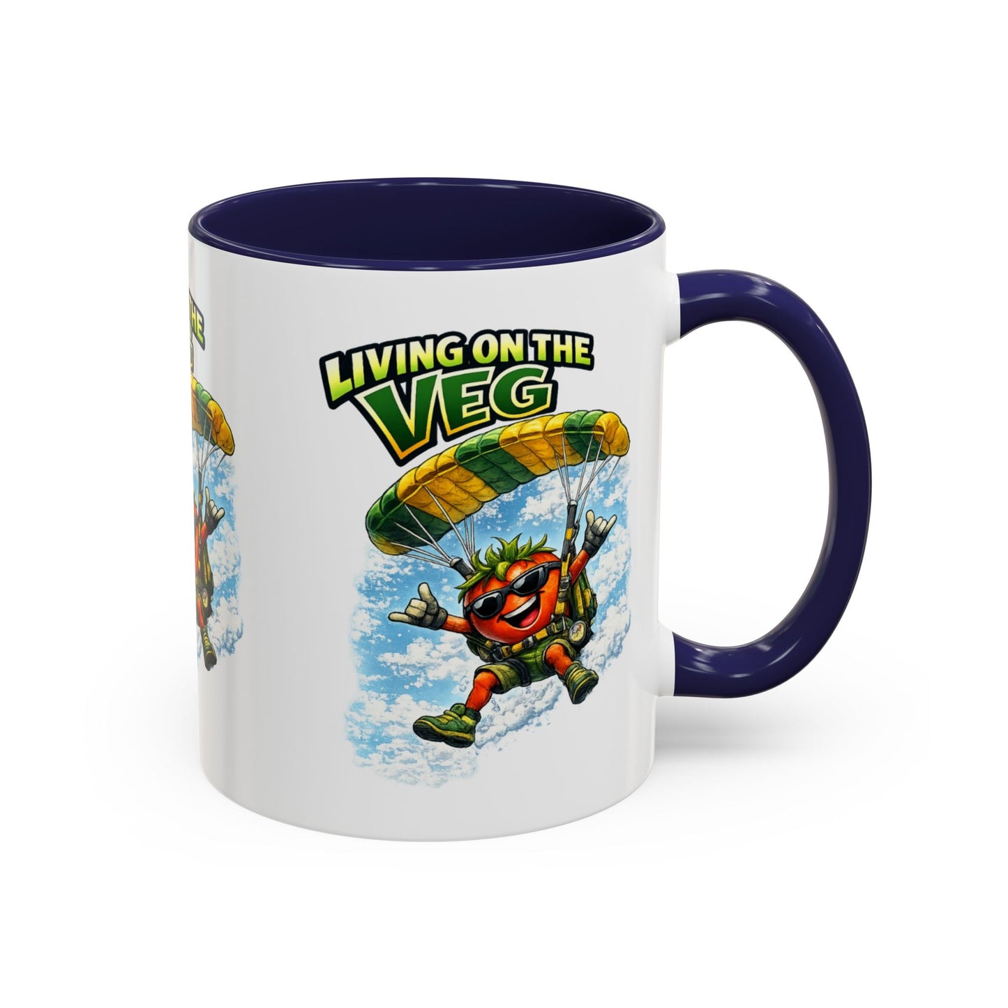Sky Diving Tomato Mug - SJM Print Store