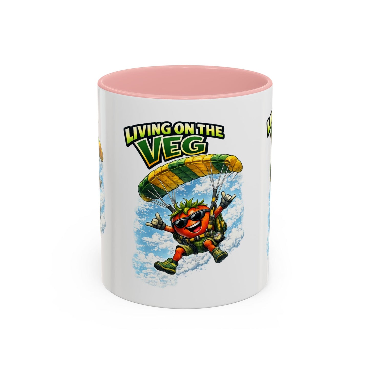 Sky Diving Tomato Mug - SJM Print Store