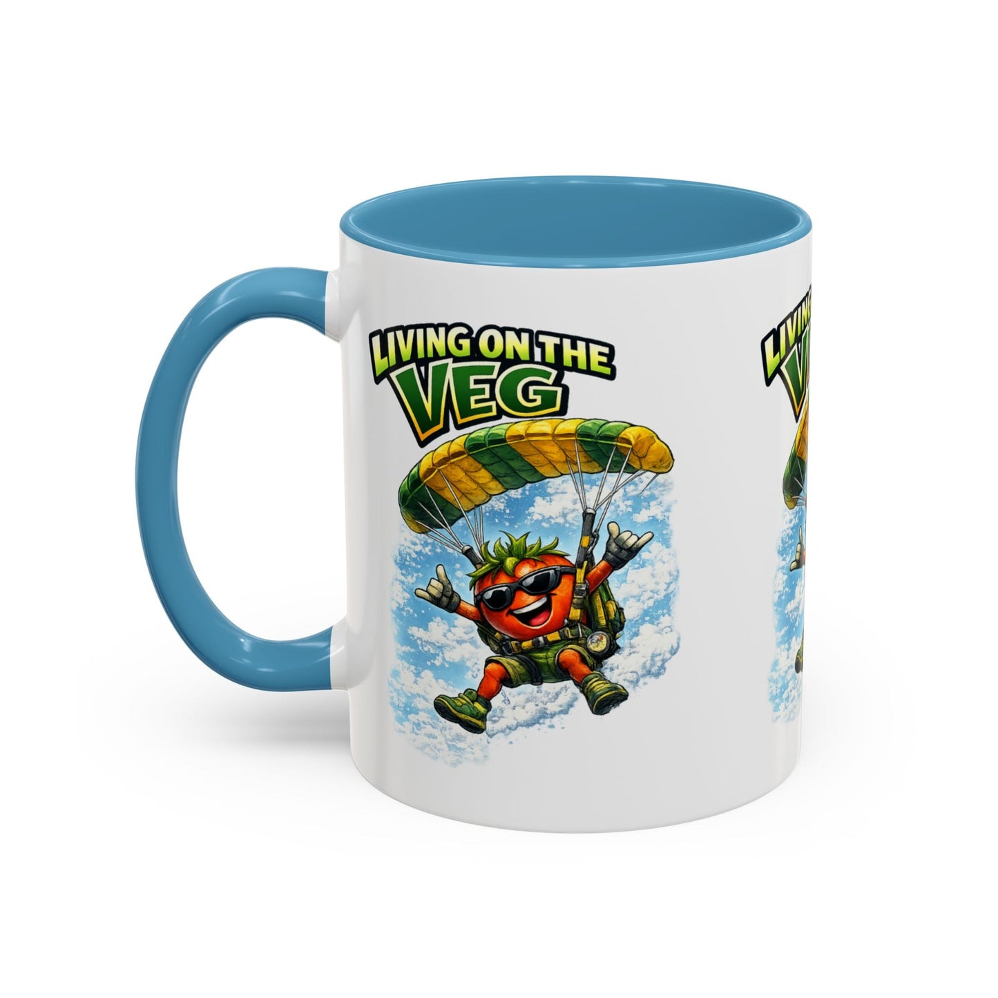 Sky Diving Tomato Mug - SJM Print Store