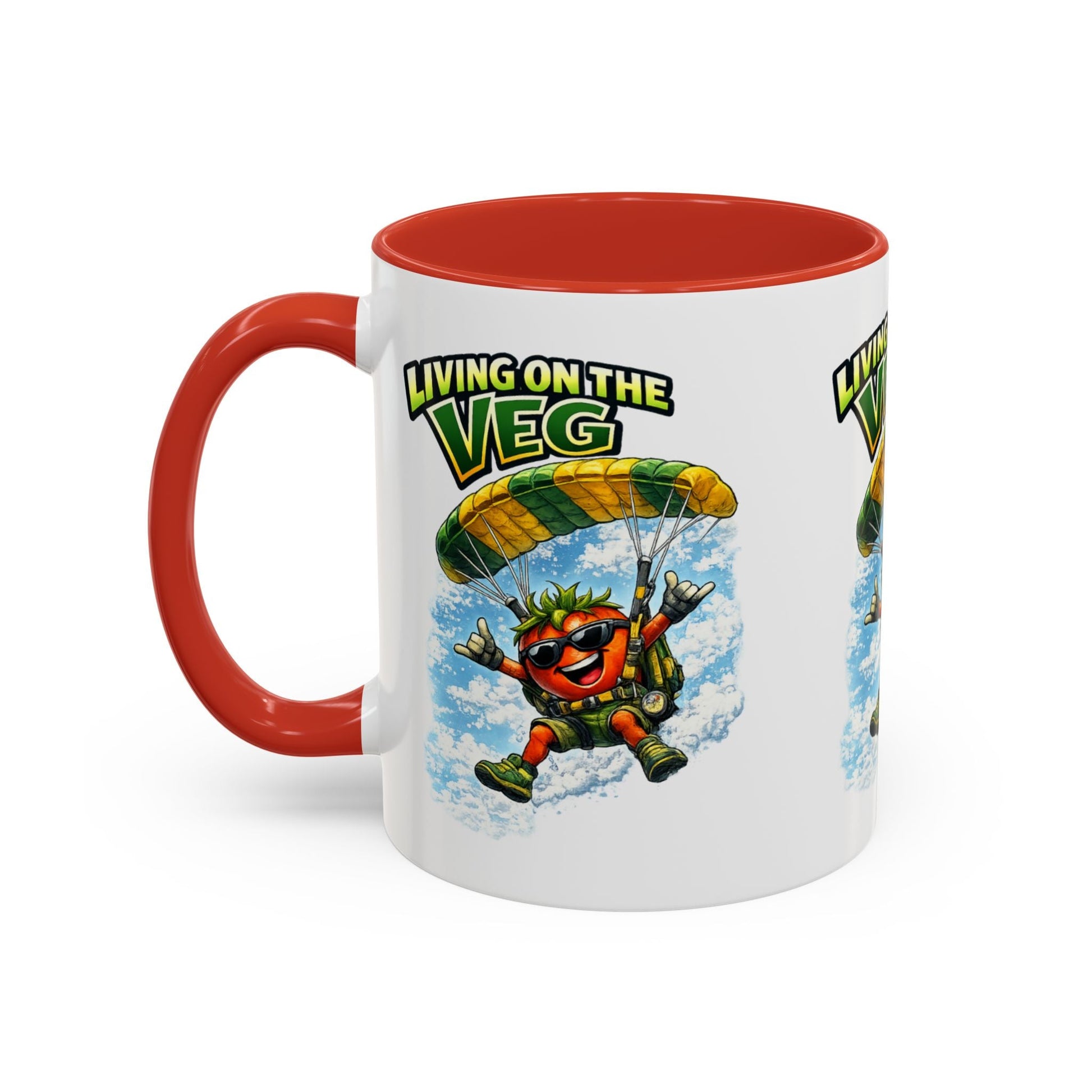 Sky Diving Tomato Mug - SJM Print Store