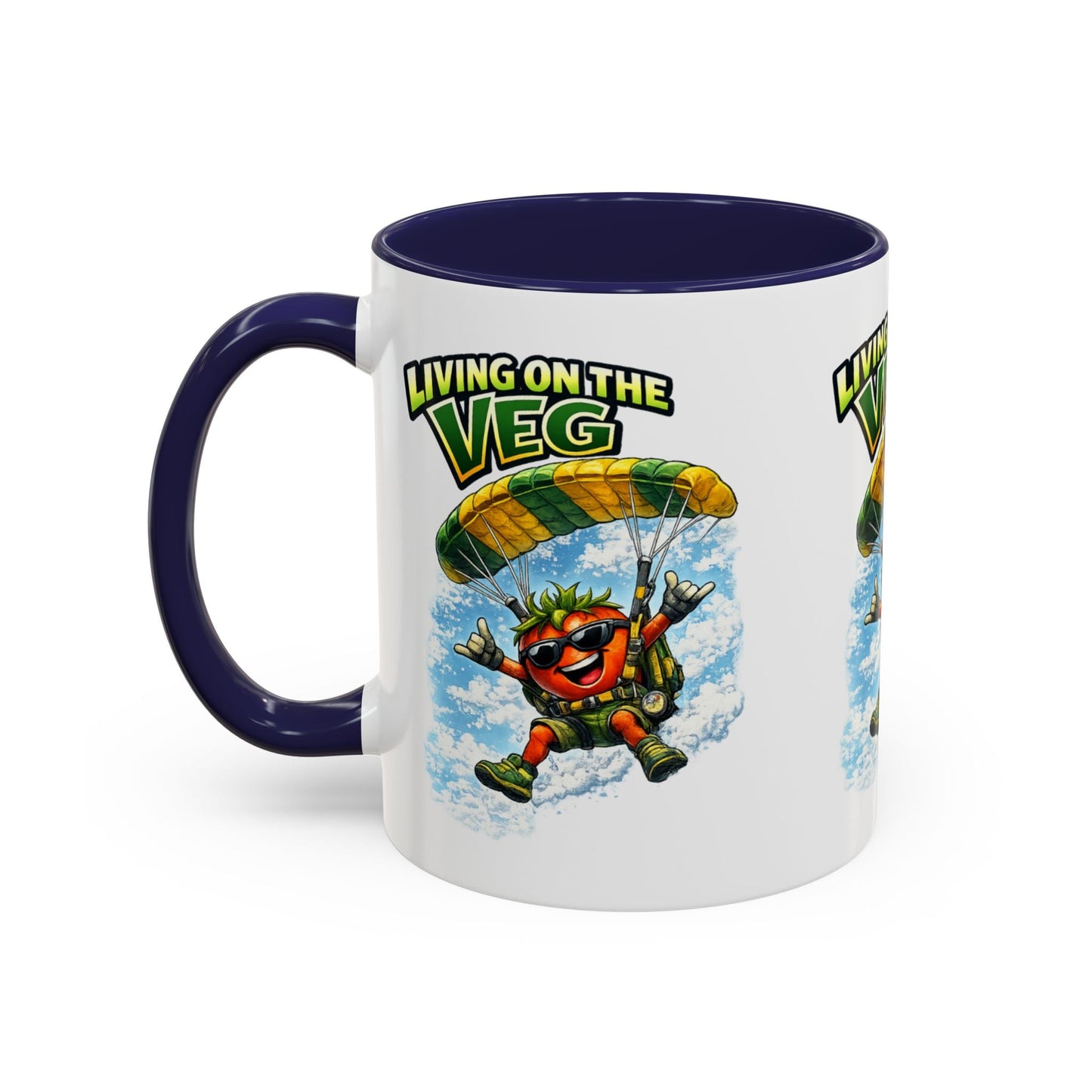 Sky Diving Tomato Mug - SJM Print Store