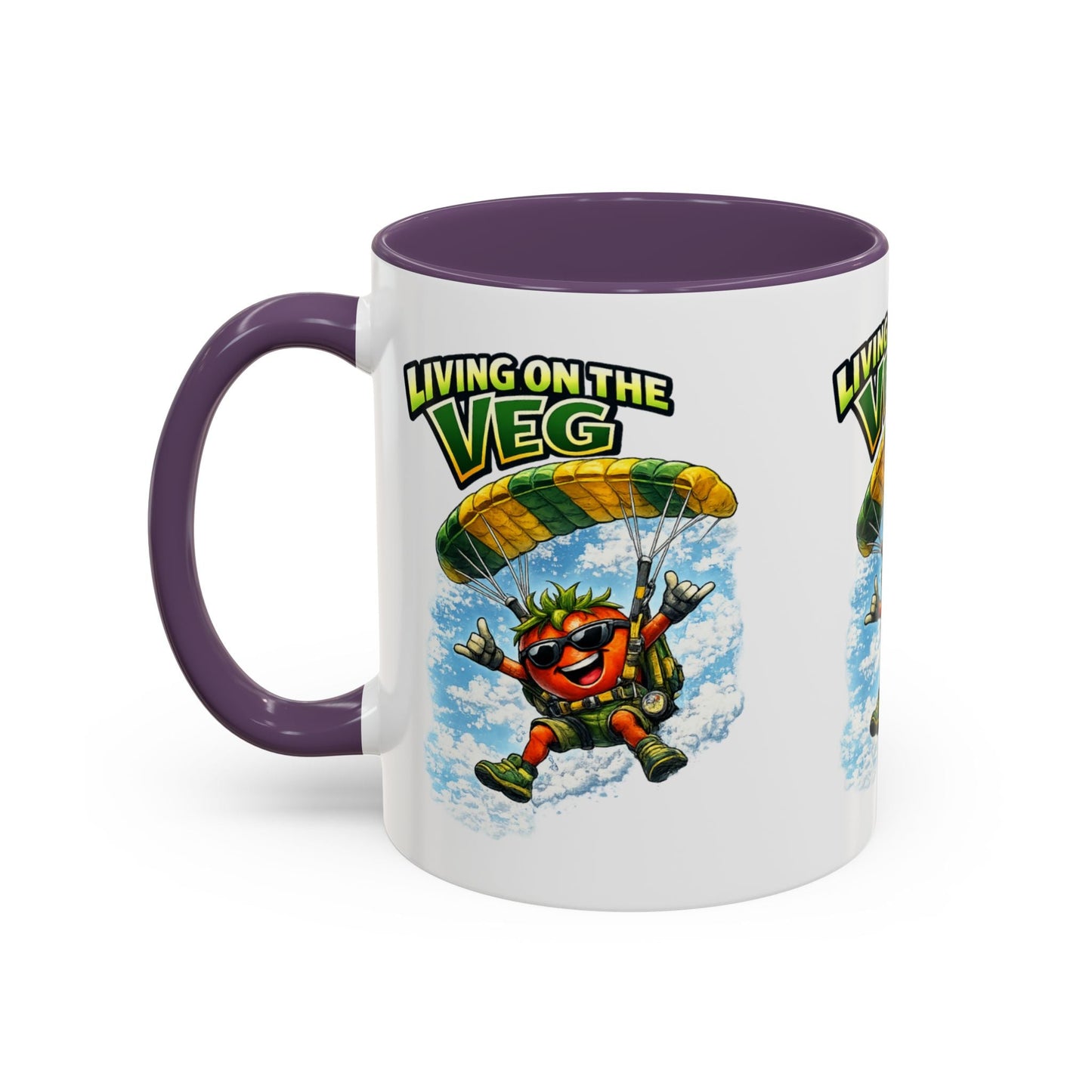 Sky Diving Tomato Mug - SJM Print Store