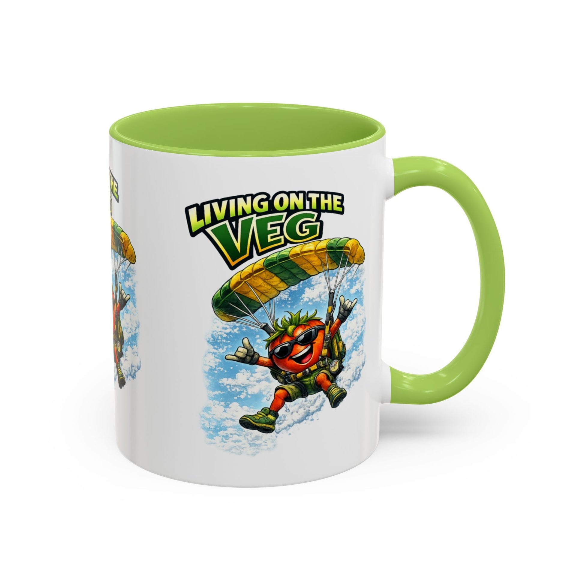 Sky Diving Tomato Mug - SJM Print Store