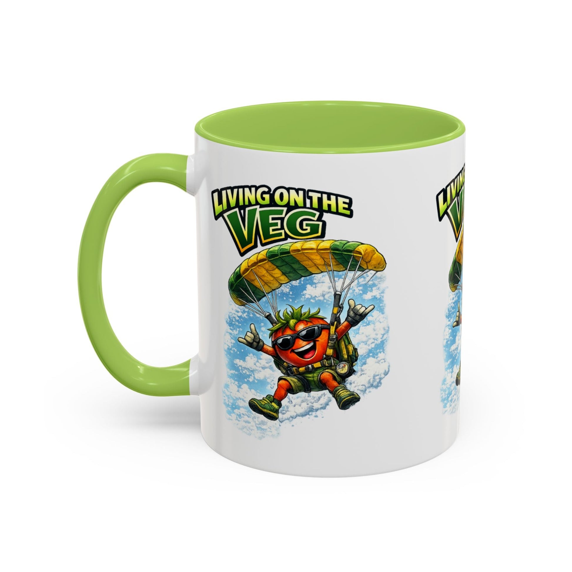 Sky Diving Tomato Mug - SJM Print Store