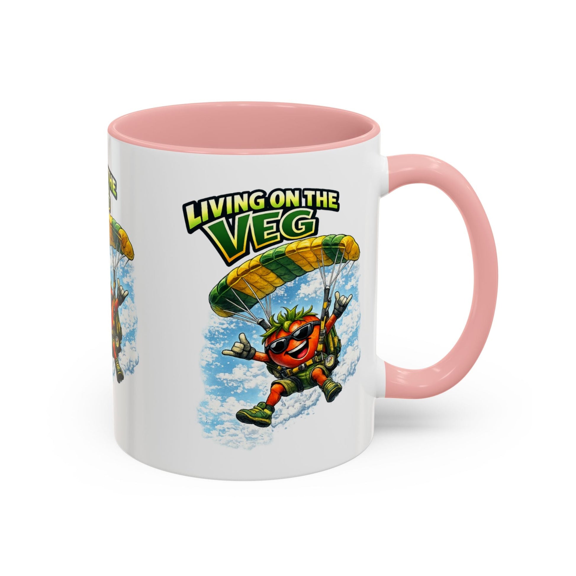 Sky Diving Tomato Mug - SJM Print Store