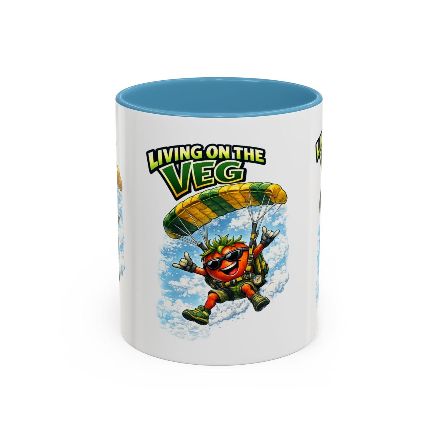 Sky Diving Tomato Mug - SJM Print Store