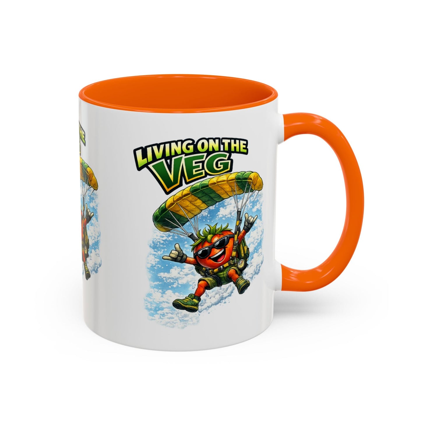 Sky Diving Tomato Mug - SJM Print Store