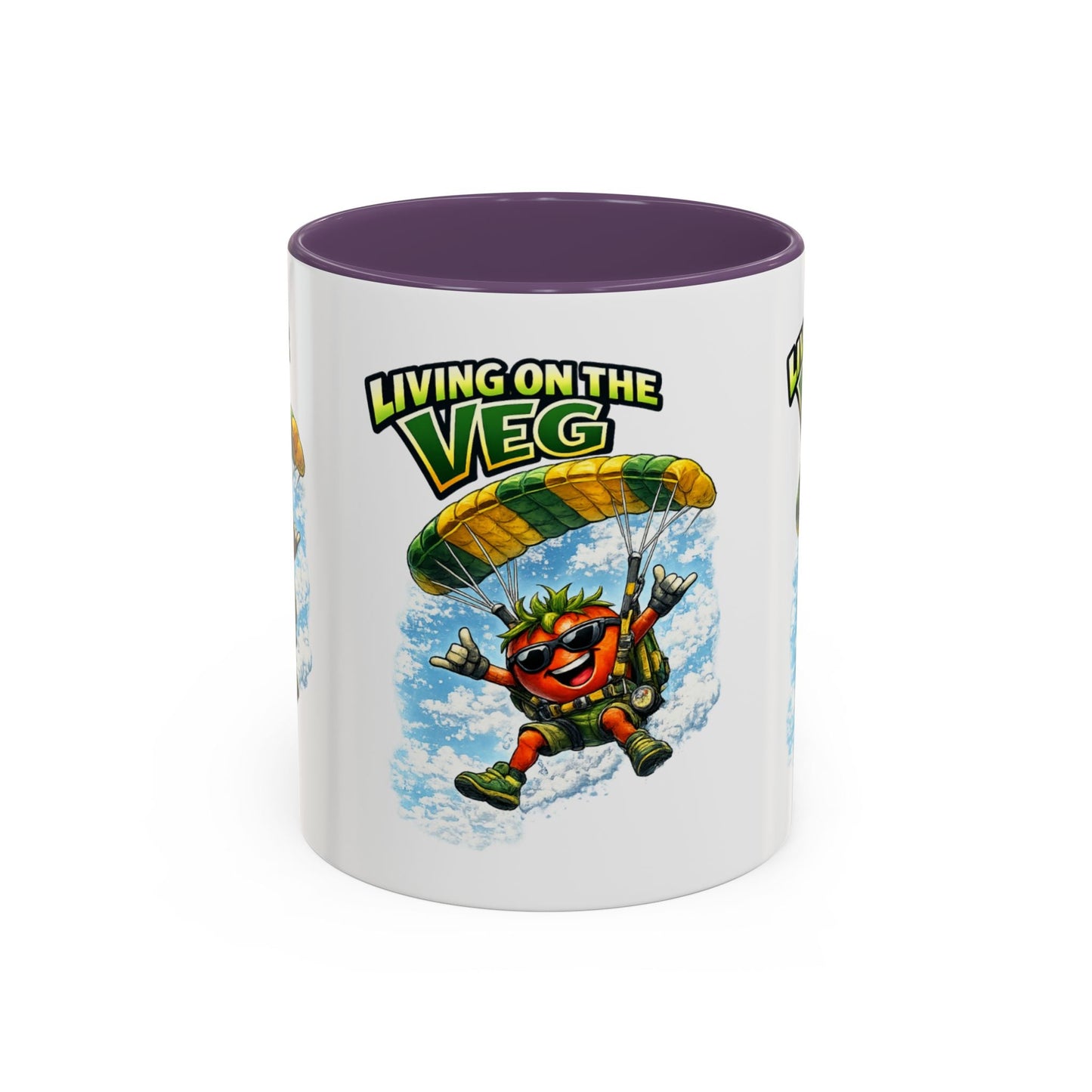 Sky Diving Tomato Mug - SJM Print Store