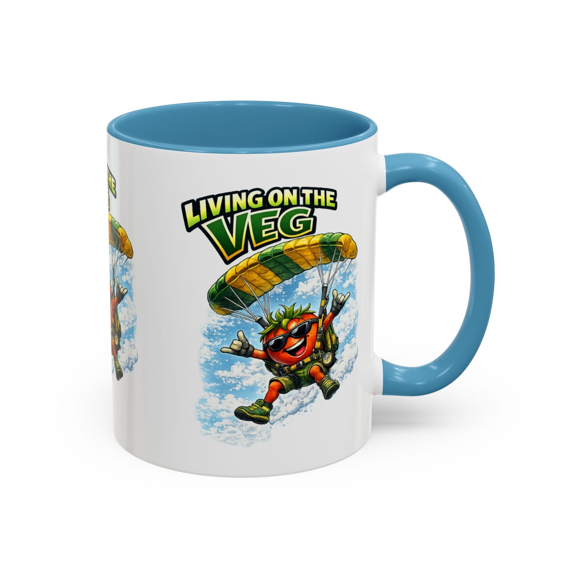 Sky Diving Tomato Mug - SJM Print Store