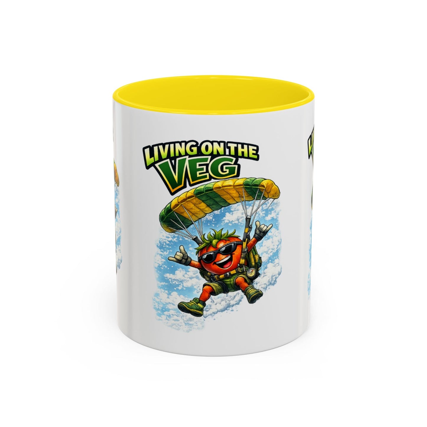 Sky Diving Tomato Mug - SJM Print Store