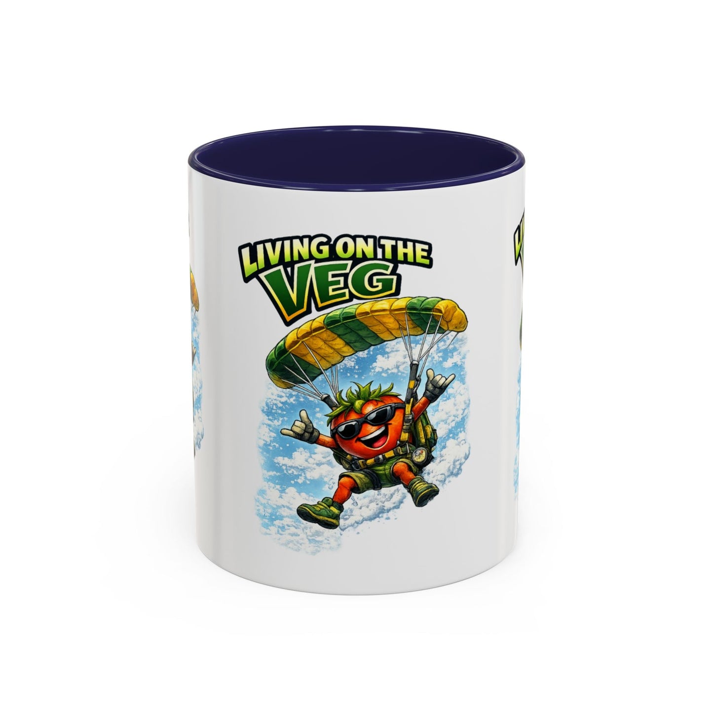 Sky Diving Tomato Mug - SJM Print Store
