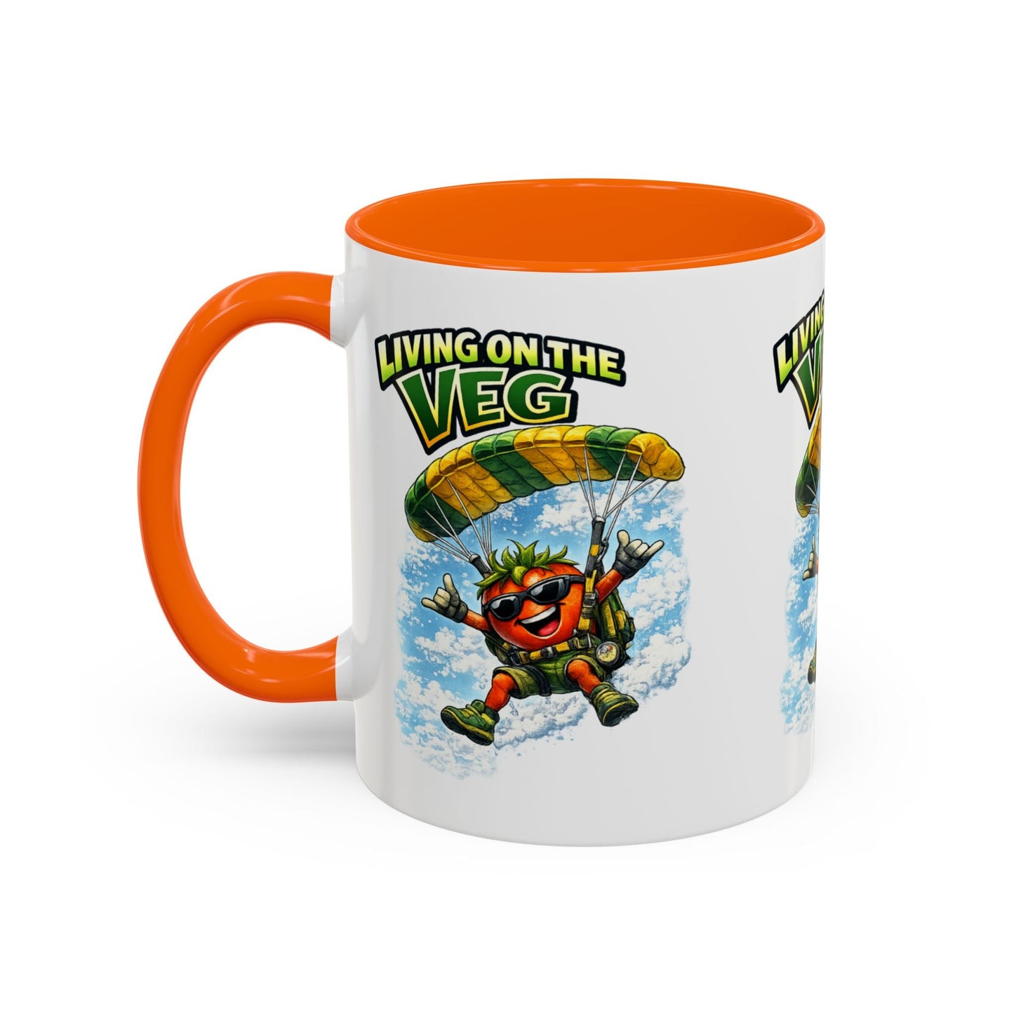 Sky Diving Tomato Mug - SJM Print Store