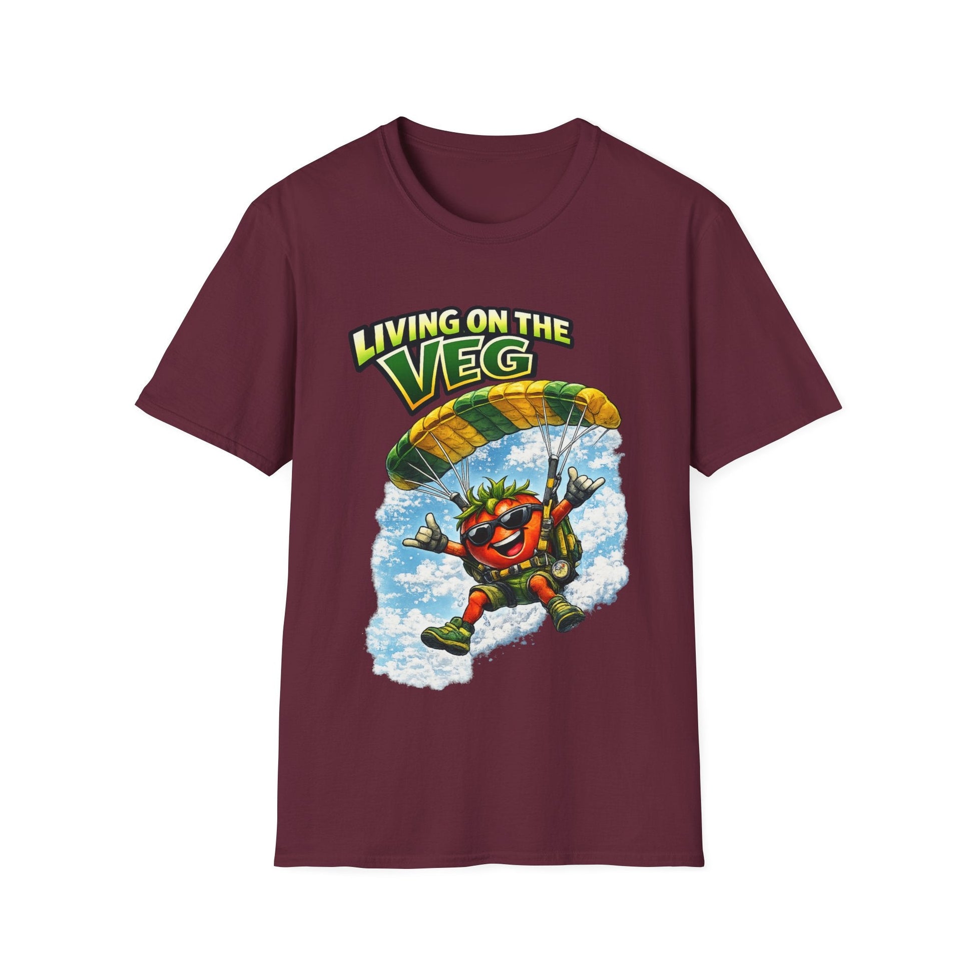 Sky Diving Tomato T-Shirt - SJM Print Store